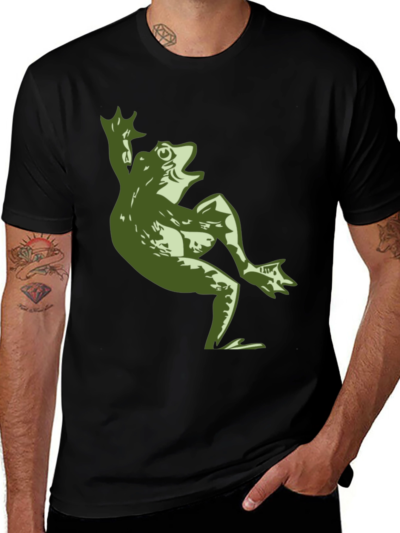 Frog Graphic Print T-Shirt