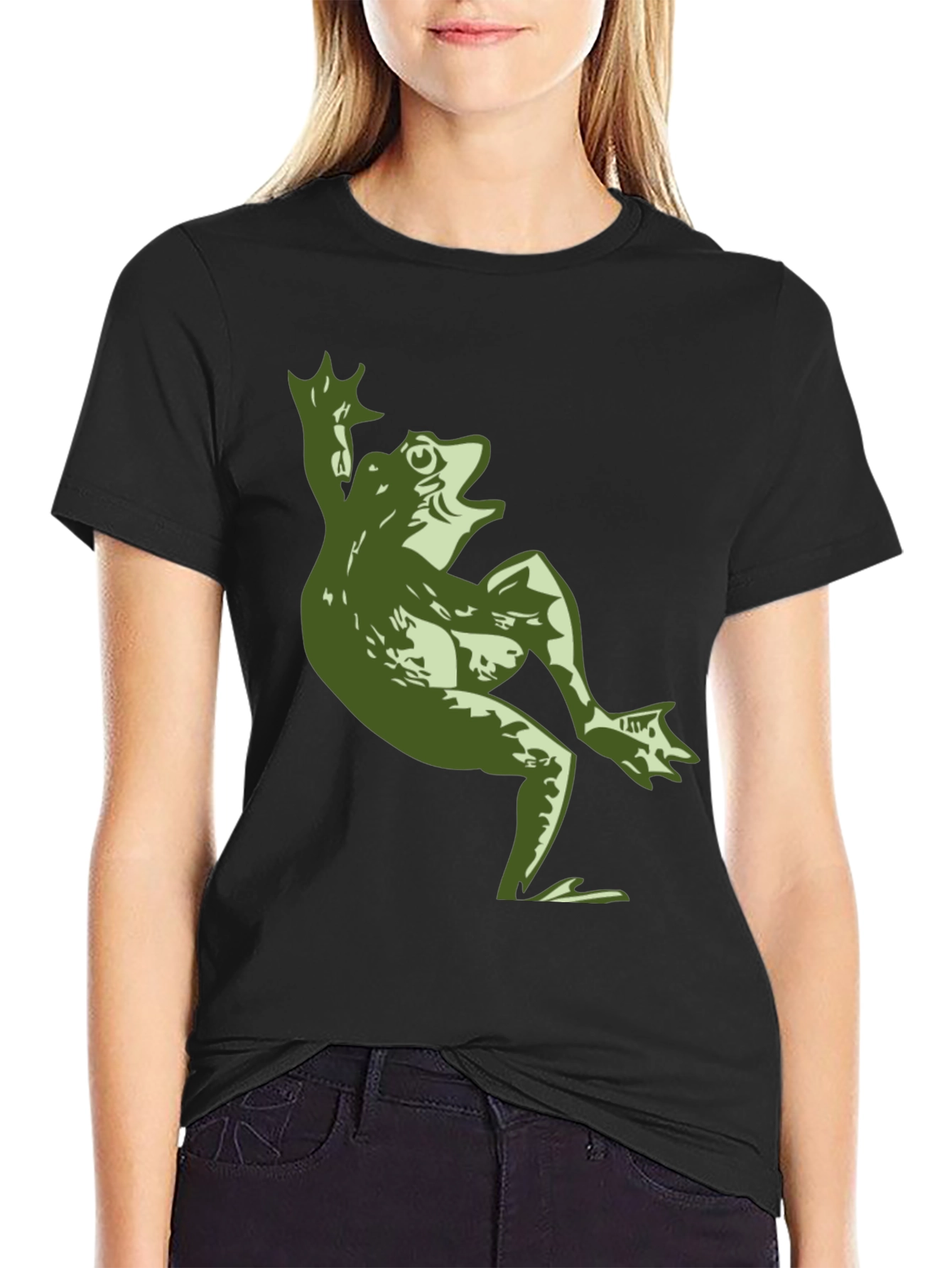 Frog Graphic Print T-Shirt