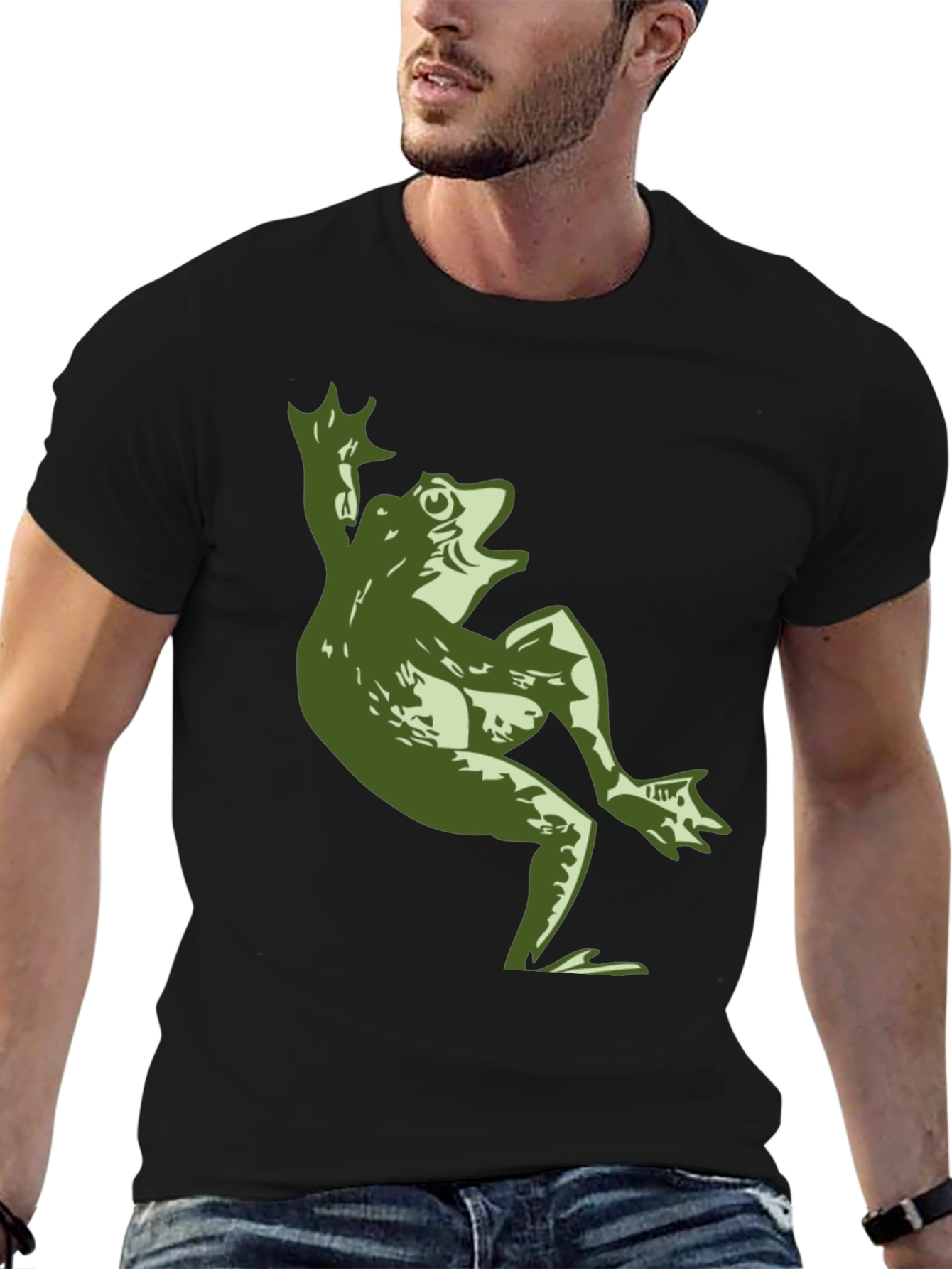 Frog Graphic Print T-Shirt