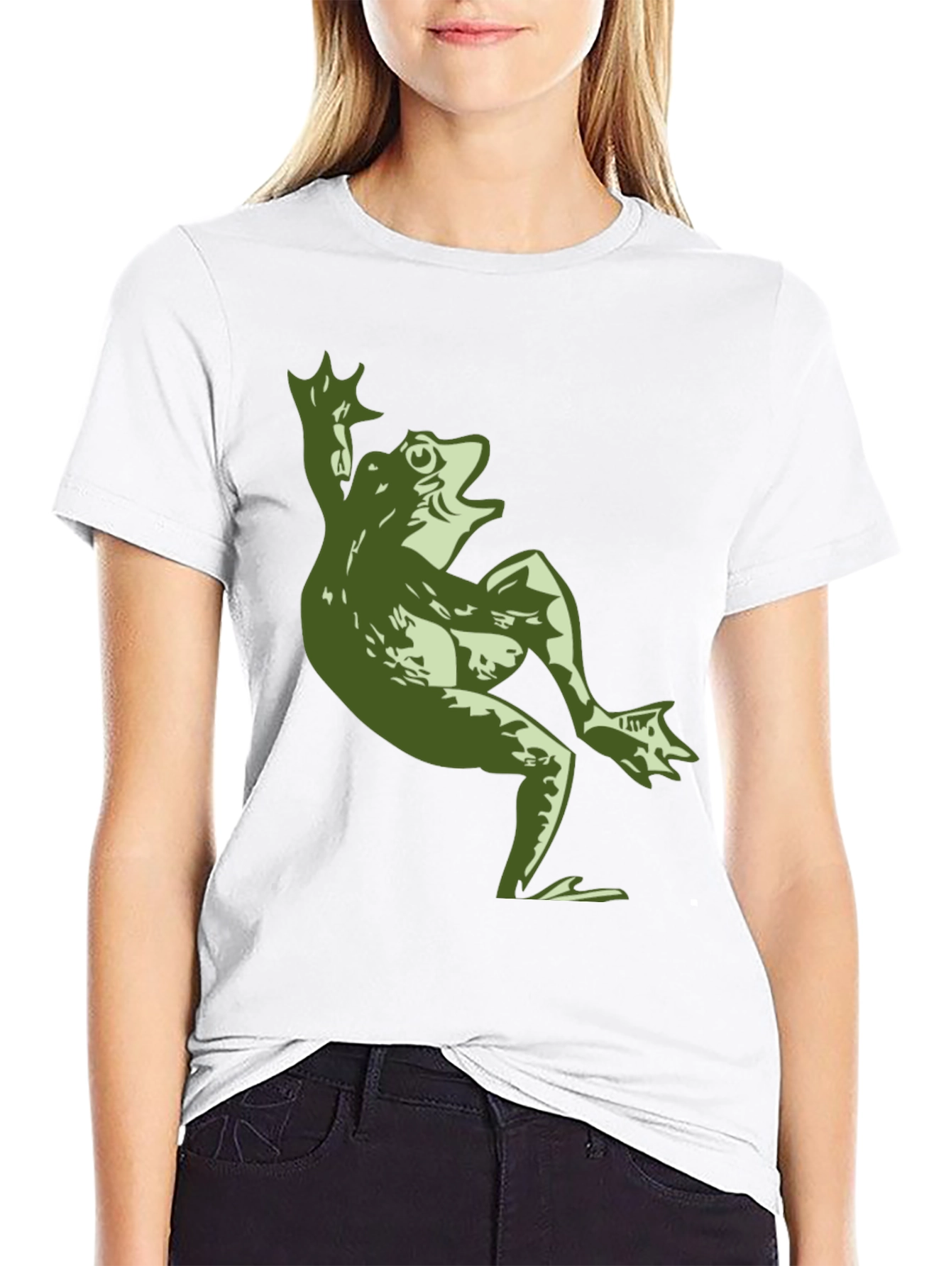 Frog Graphic Print T-Shirt