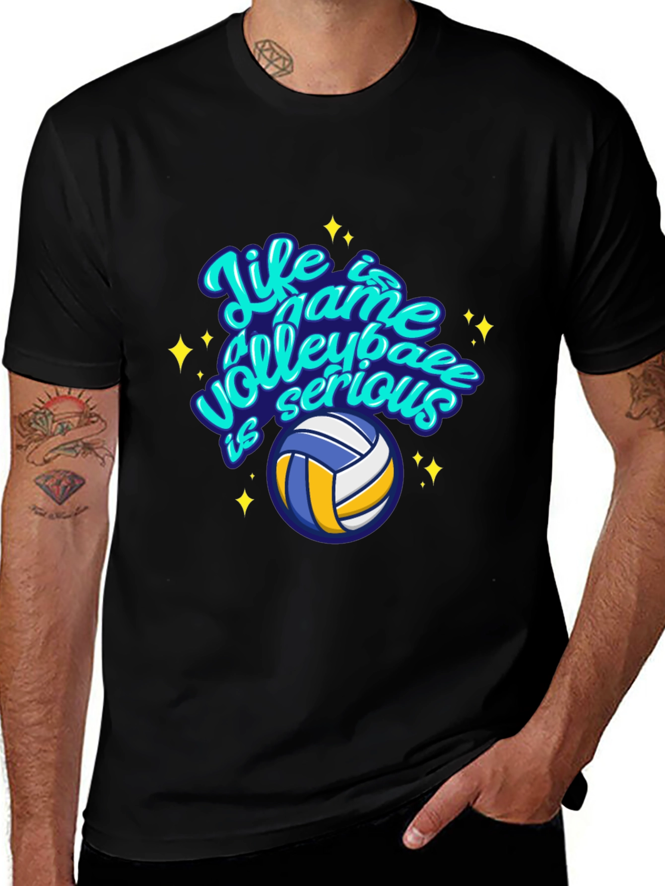 Volleyball Life Game Graphic Tee - Casual Comfort