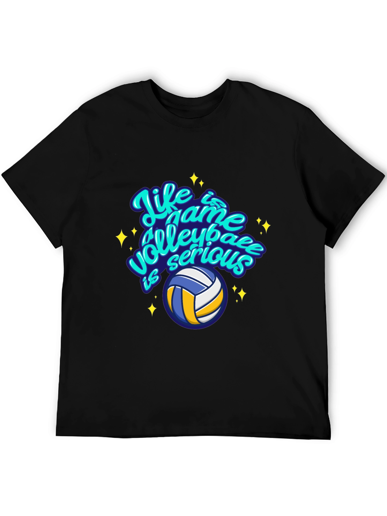Volleyball Life Game Graphic Tee - Casual Comfort