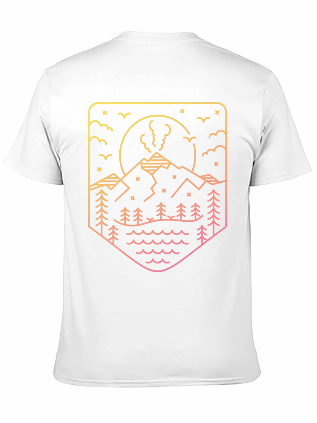 Mountainscape Graphic Tee - Black