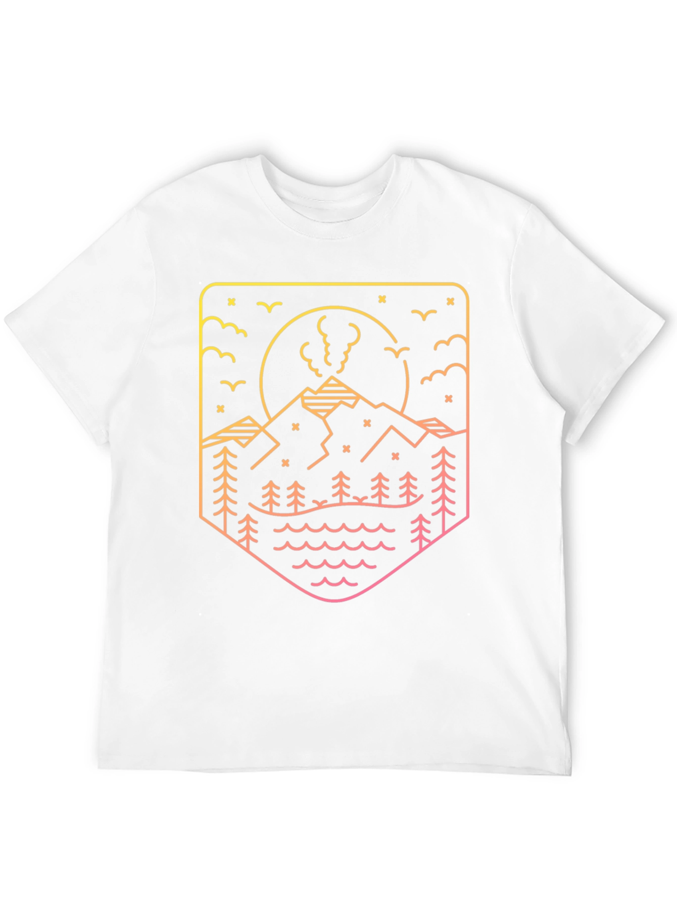 Mountainscape Graphic Tee - Black