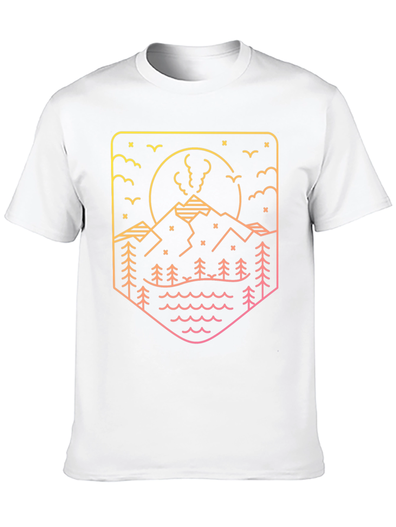 Mountainscape Graphic Tee - Black
