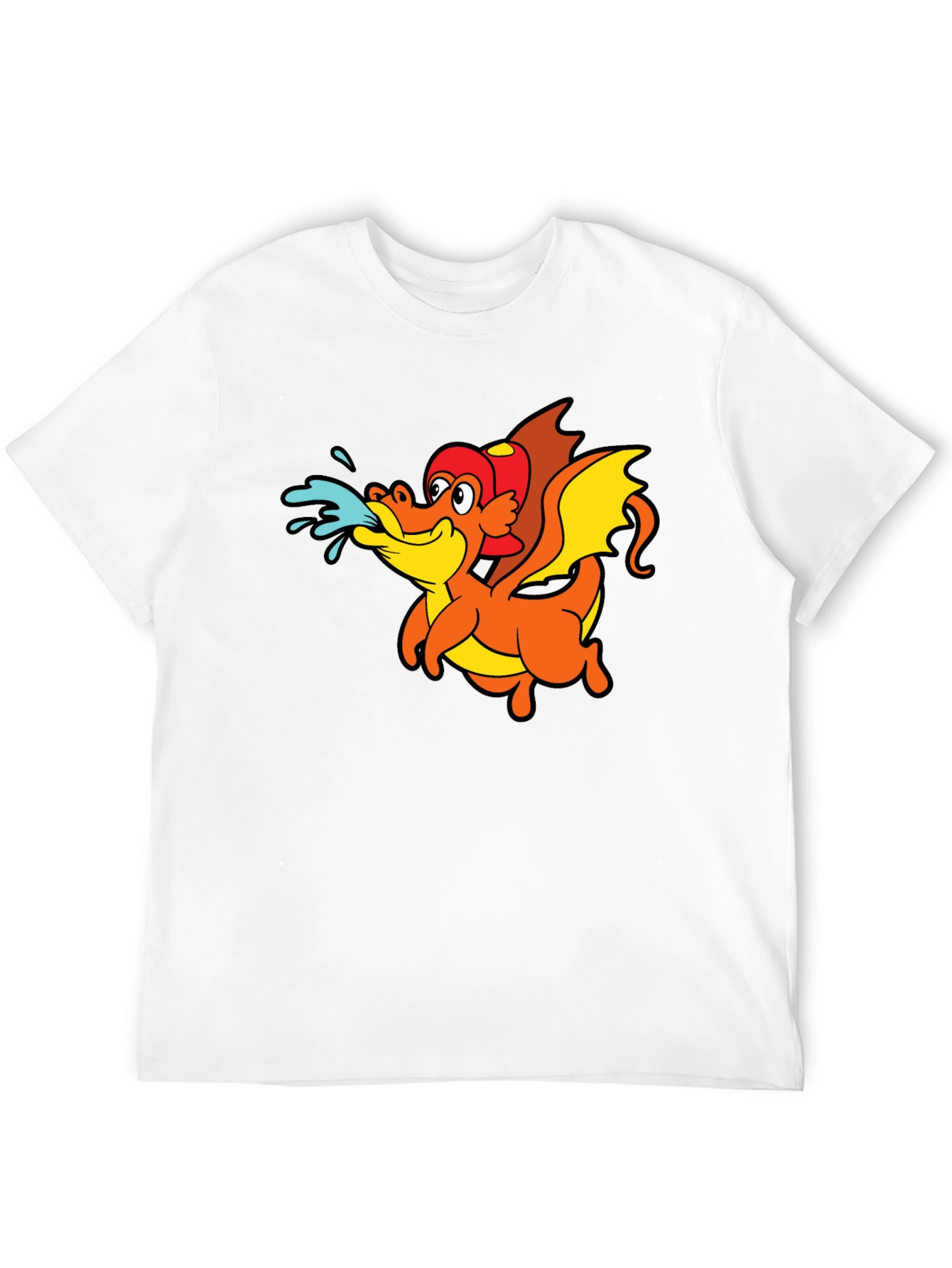 Dragon Graphic T-Shirt - Fun Firefighter Style