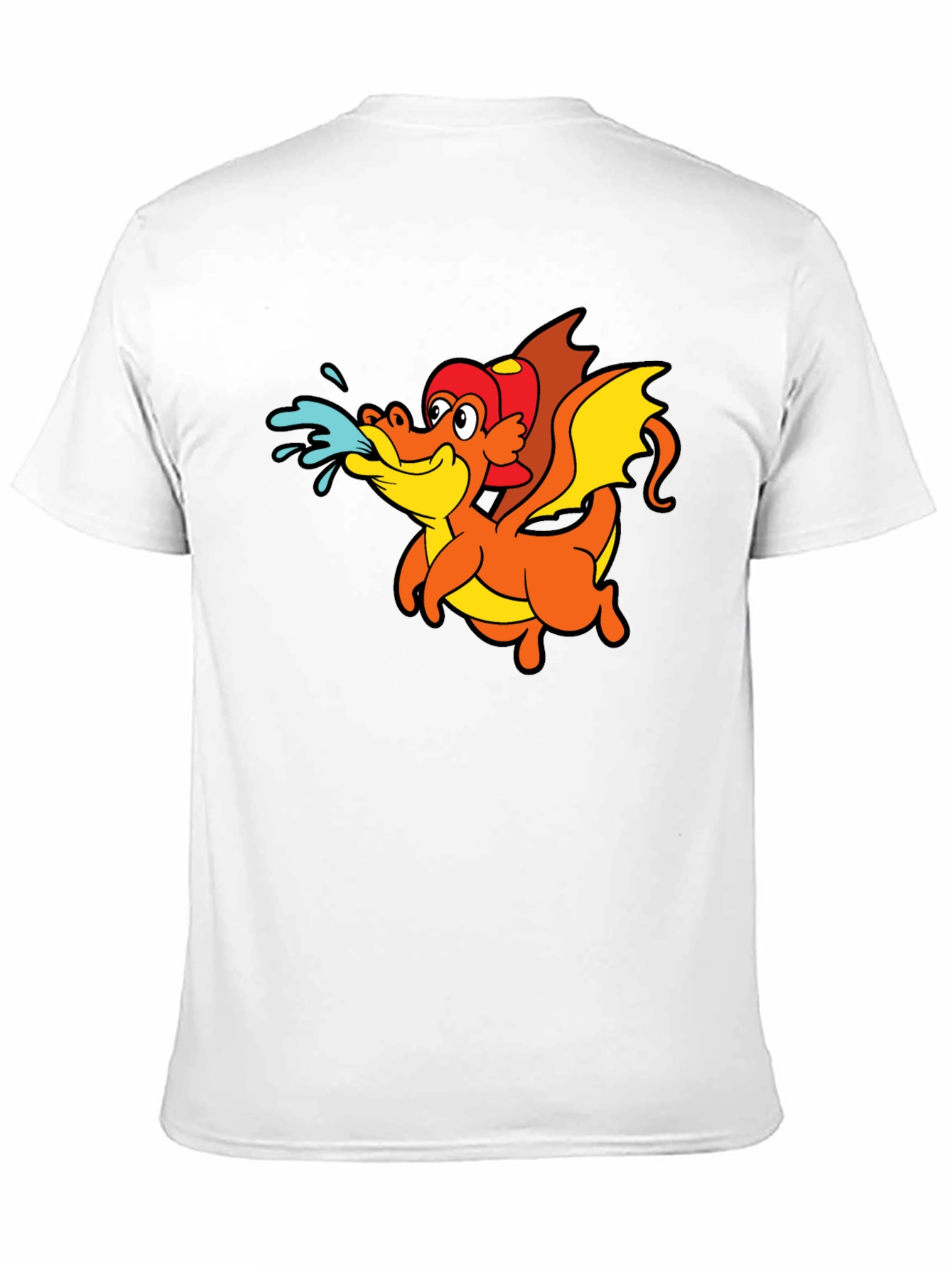 Dragon Graphic T-Shirt - Fun Firefighter Style