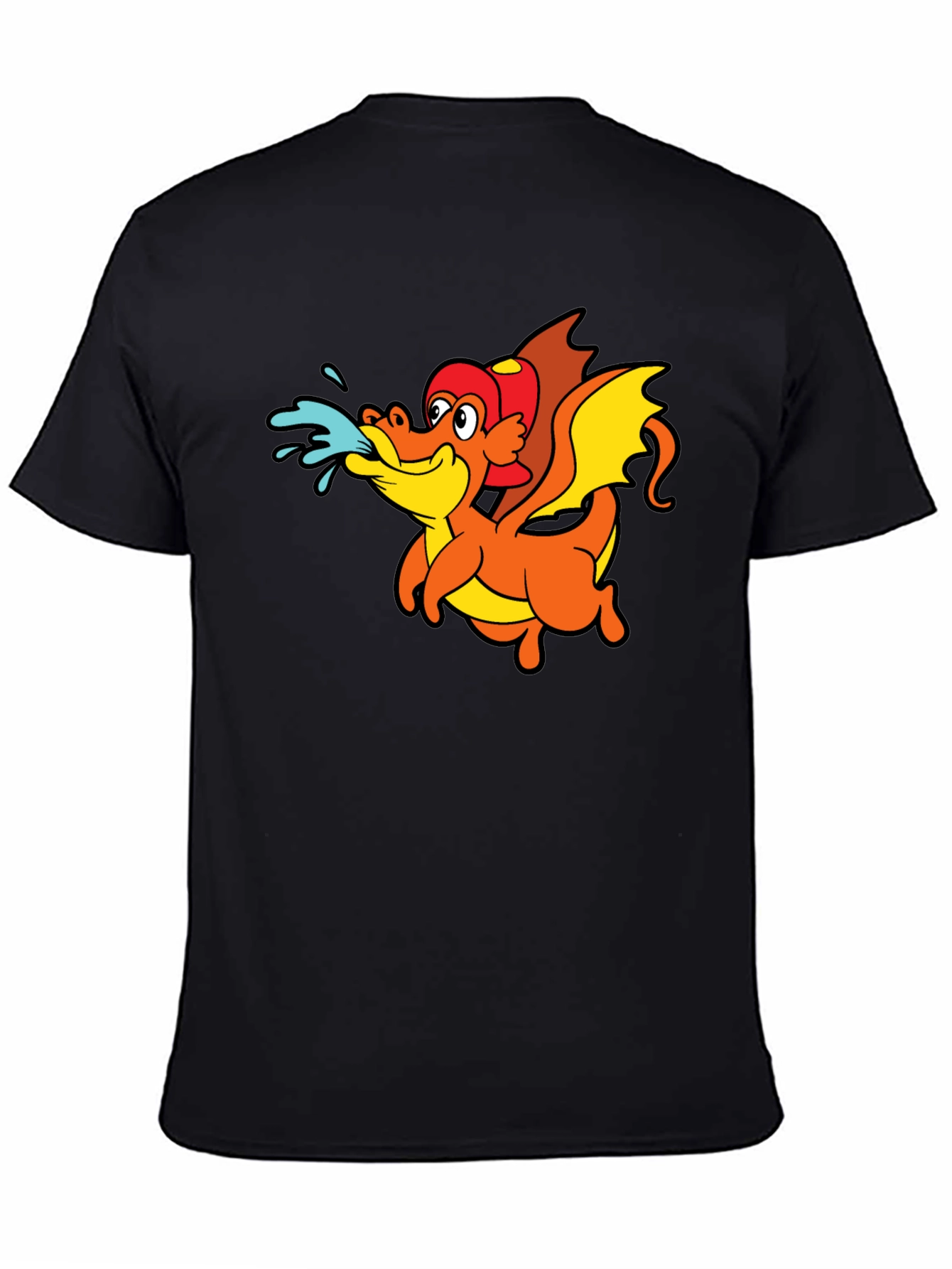 Dragon Graphic T-Shirt - Fun Firefighter Style
