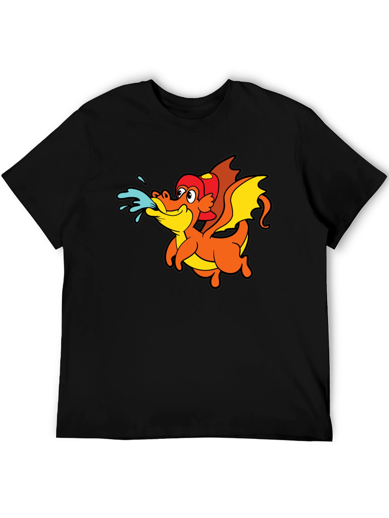 Dragon Graphic T-Shirt - Fun Firefighter Style