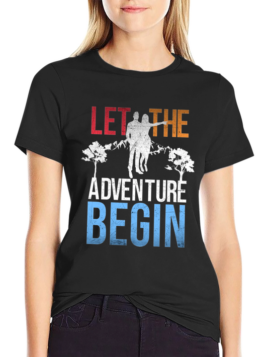 Adventure Couple T-Shirt - Let the Adventure Begin!