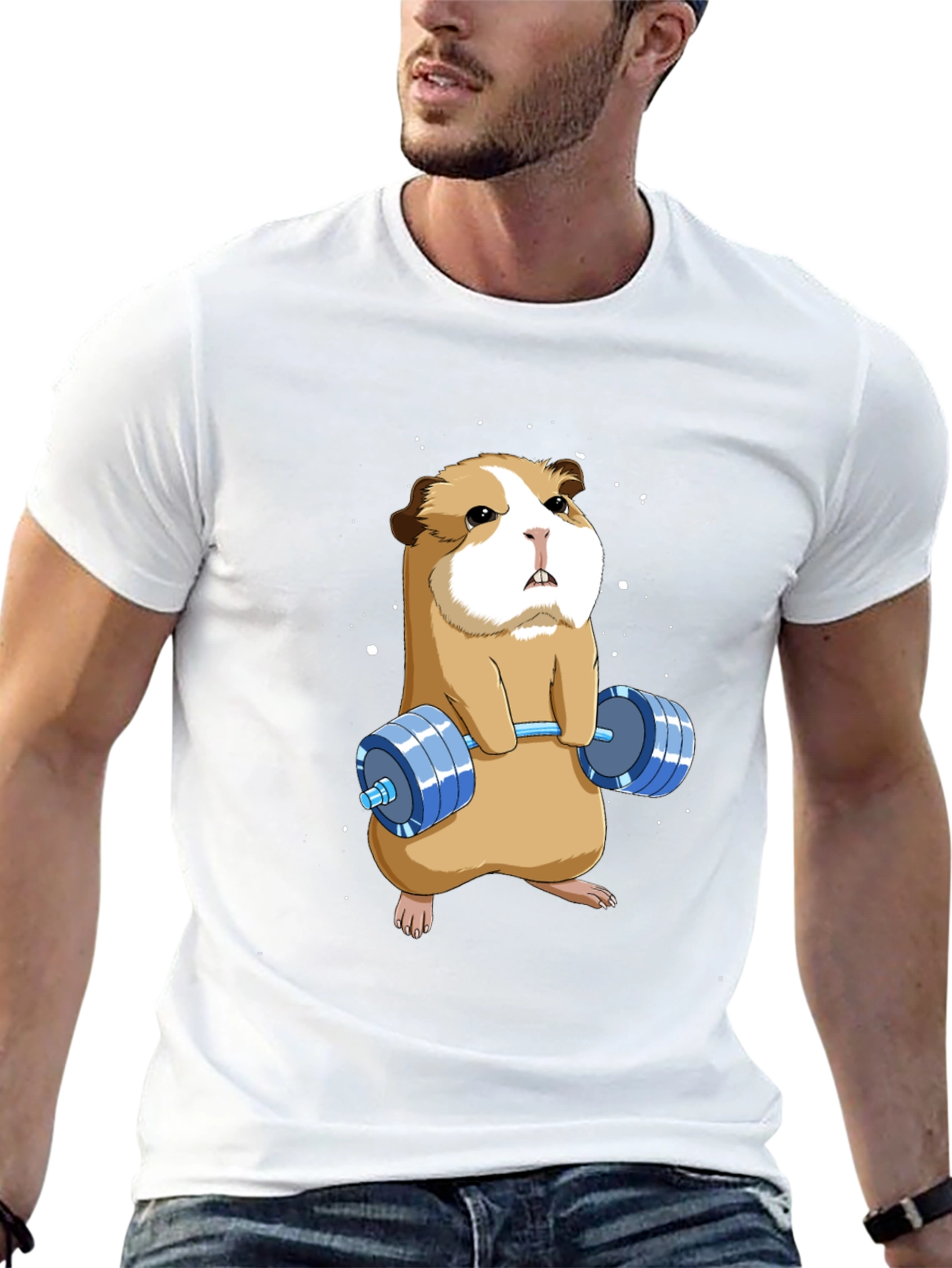 Guinea Pig Gym T-Shirt - Funny Workout Tee