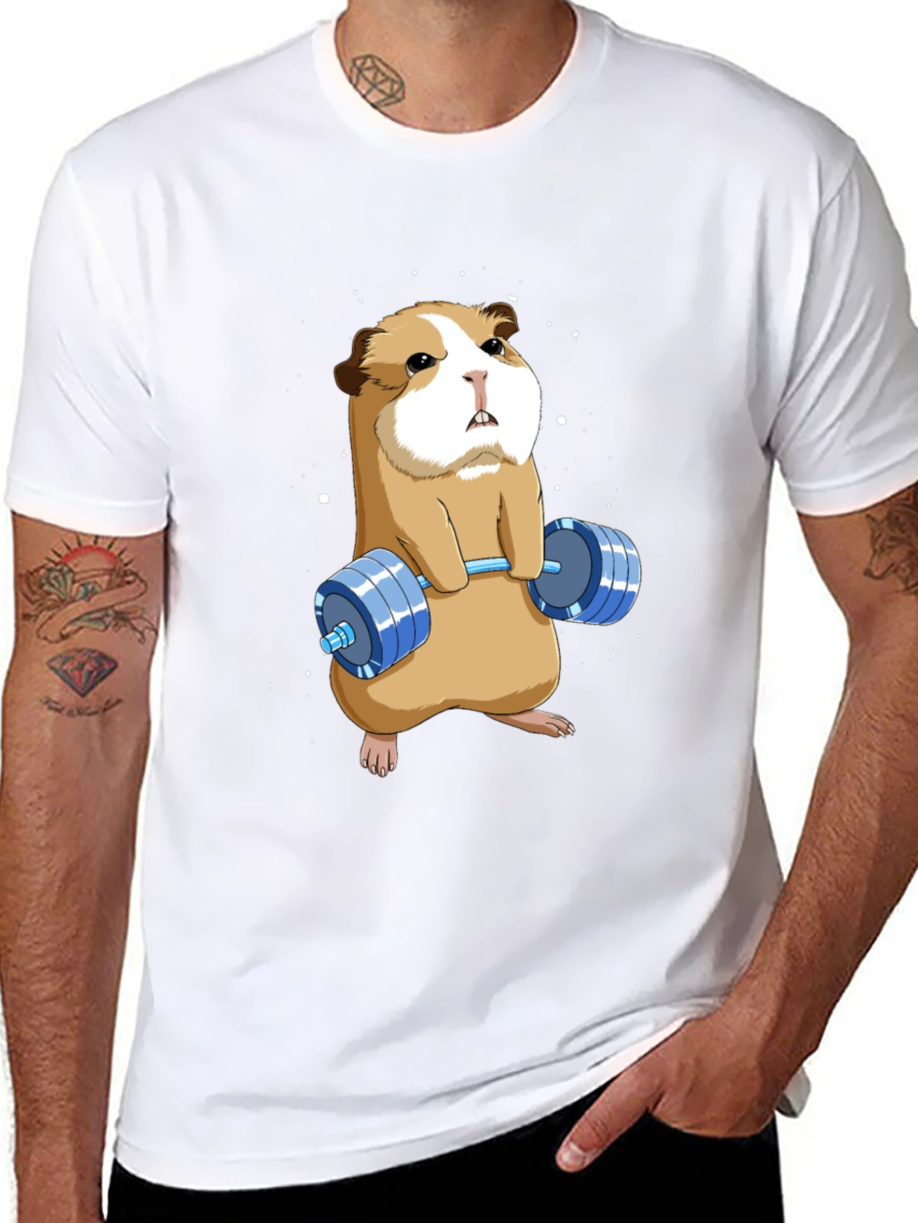 Guinea Pig Gym T-Shirt - Funny Workout Tee