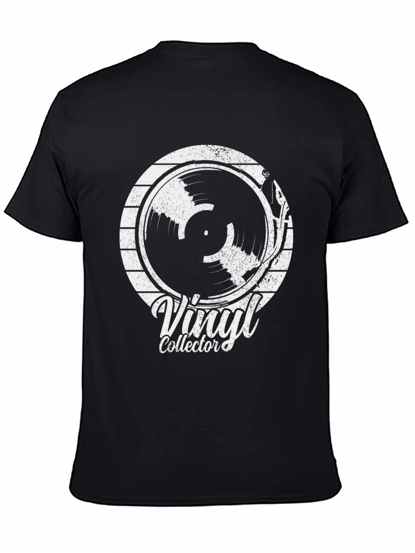 Vinyl Collector Graphic T-Shirt - Black