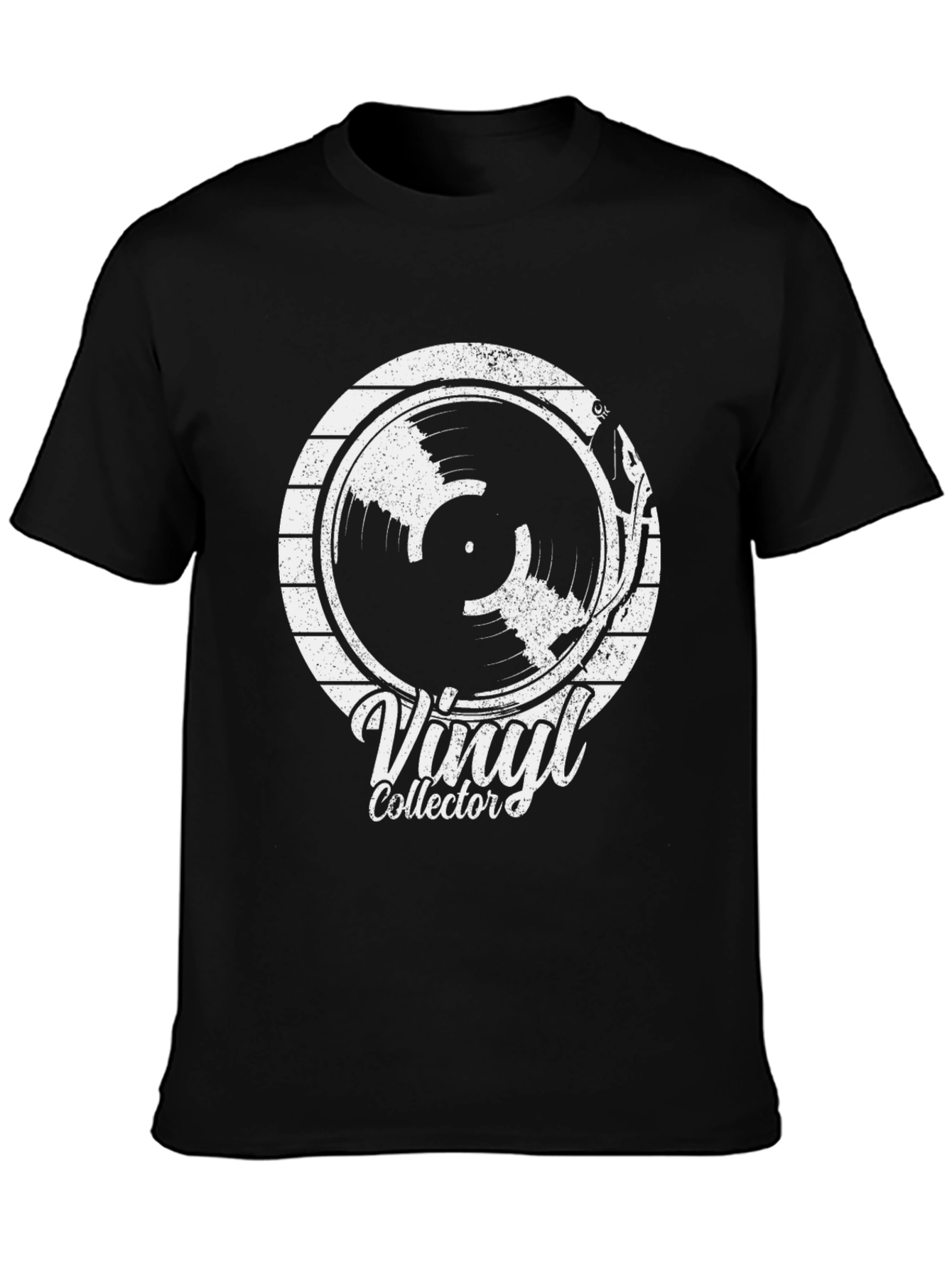 Vinyl Collector Graphic T-Shirt - Black