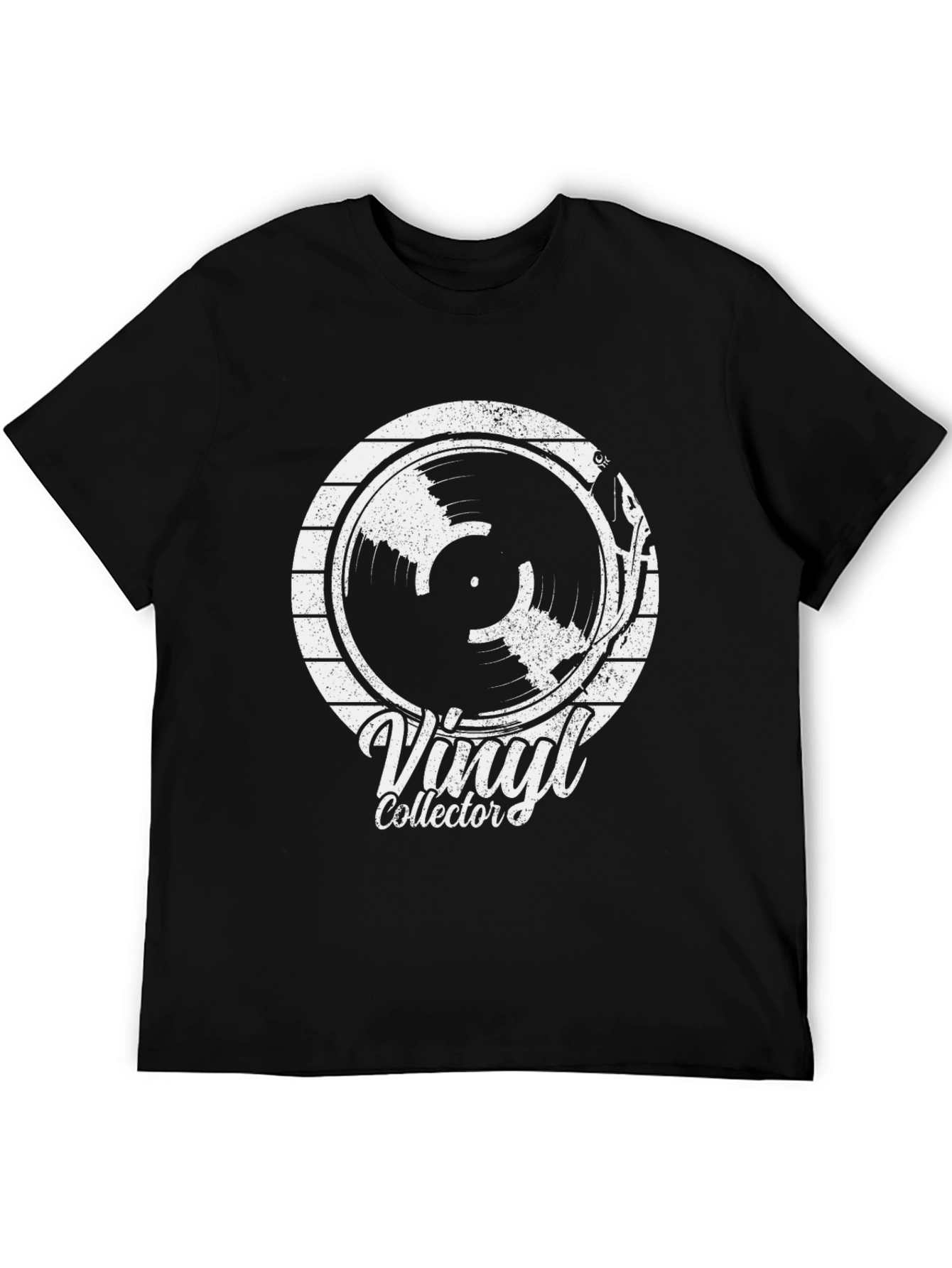 Vinyl Collector Graphic T-Shirt - Black