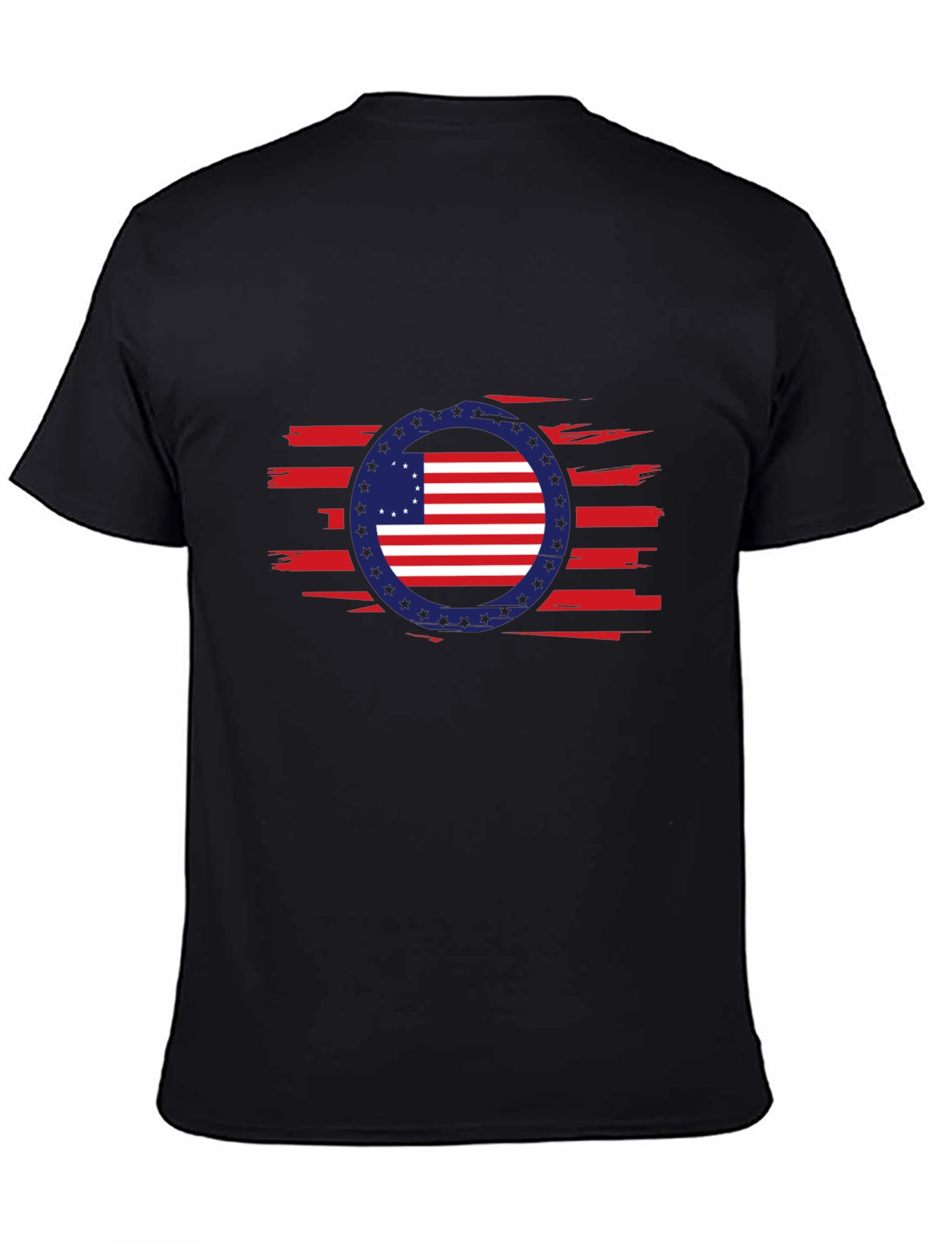 American Flag Patriotic Graphic T-Shirt