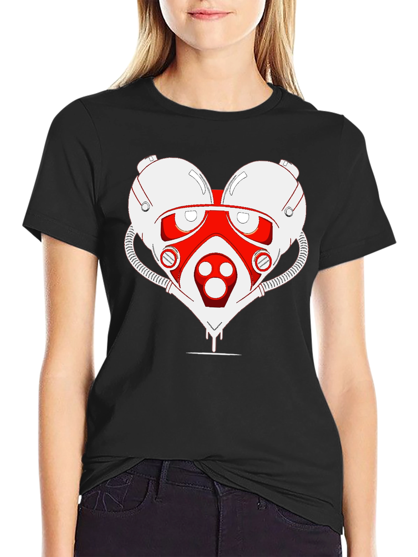 Sci-fi Heart T-Shirt - Unique Graphic Tee