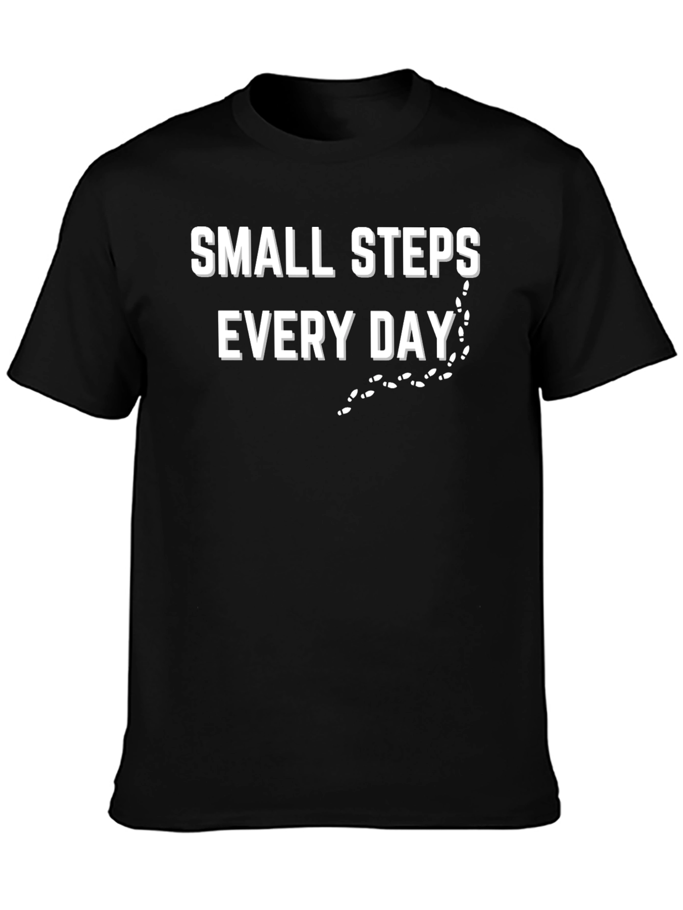 Small Steps Everyday Black T-Shirt