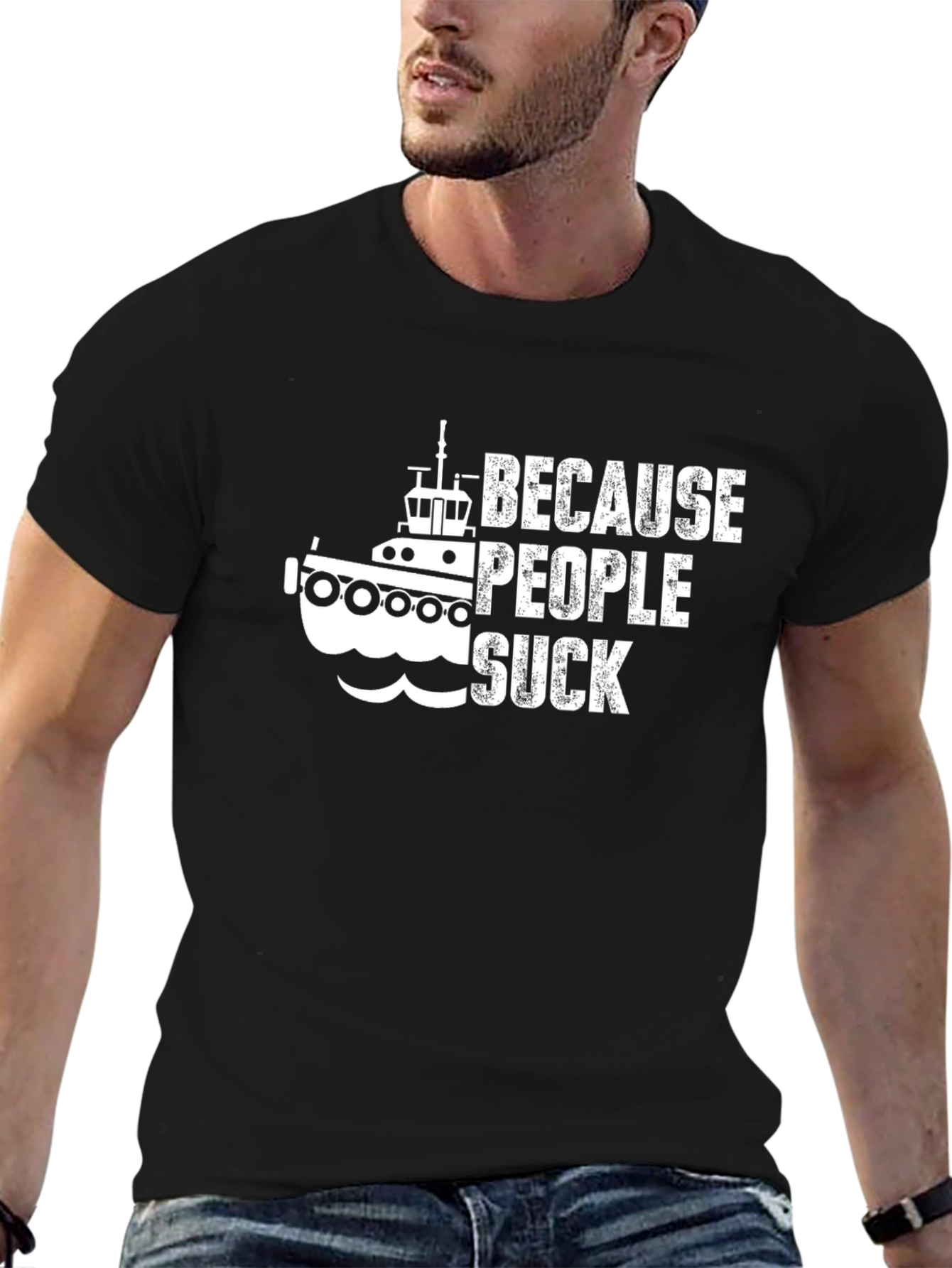 Because People Suck Boat T-Shirt