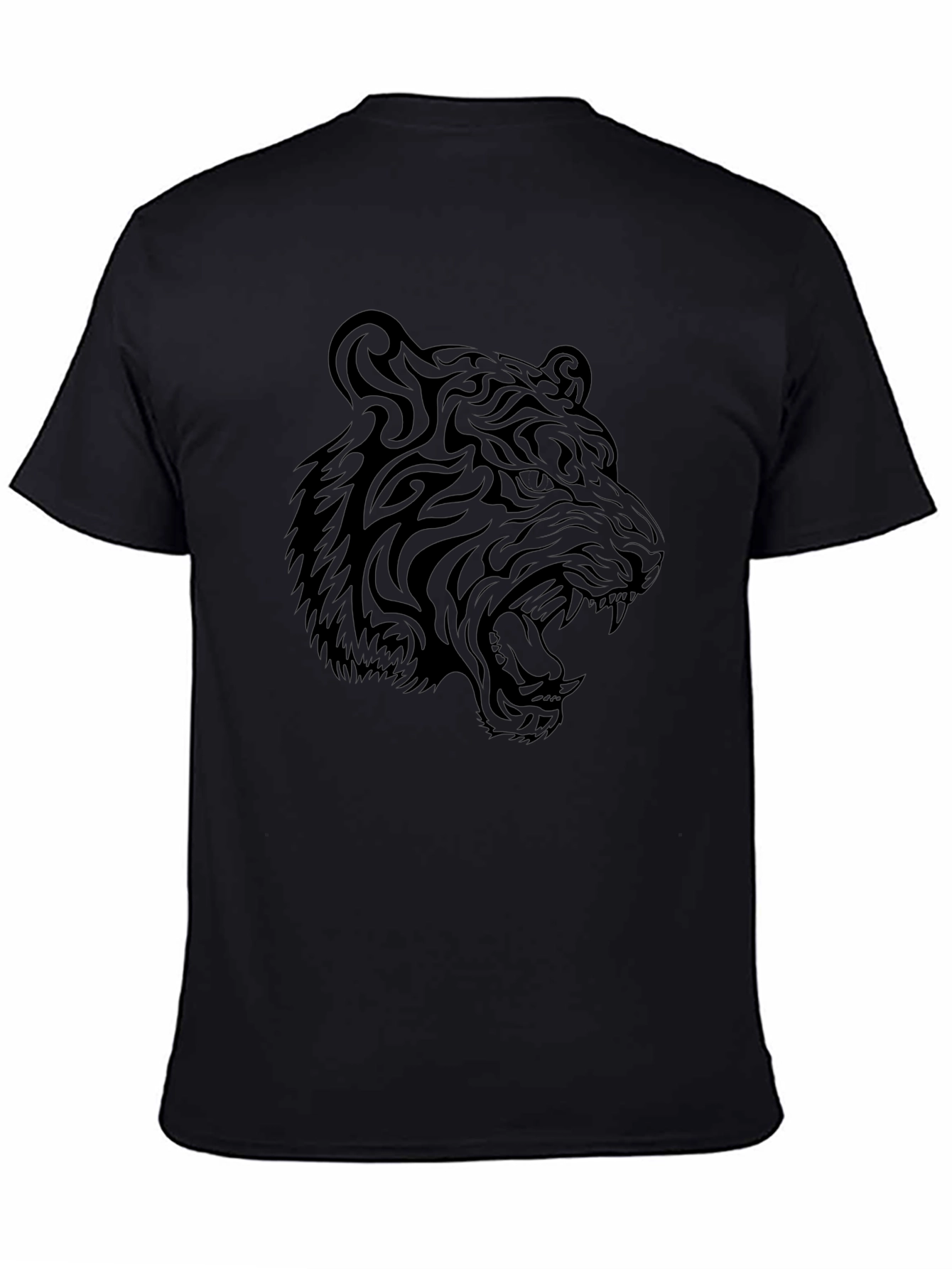 Tiger Graphic Black T-Shirt