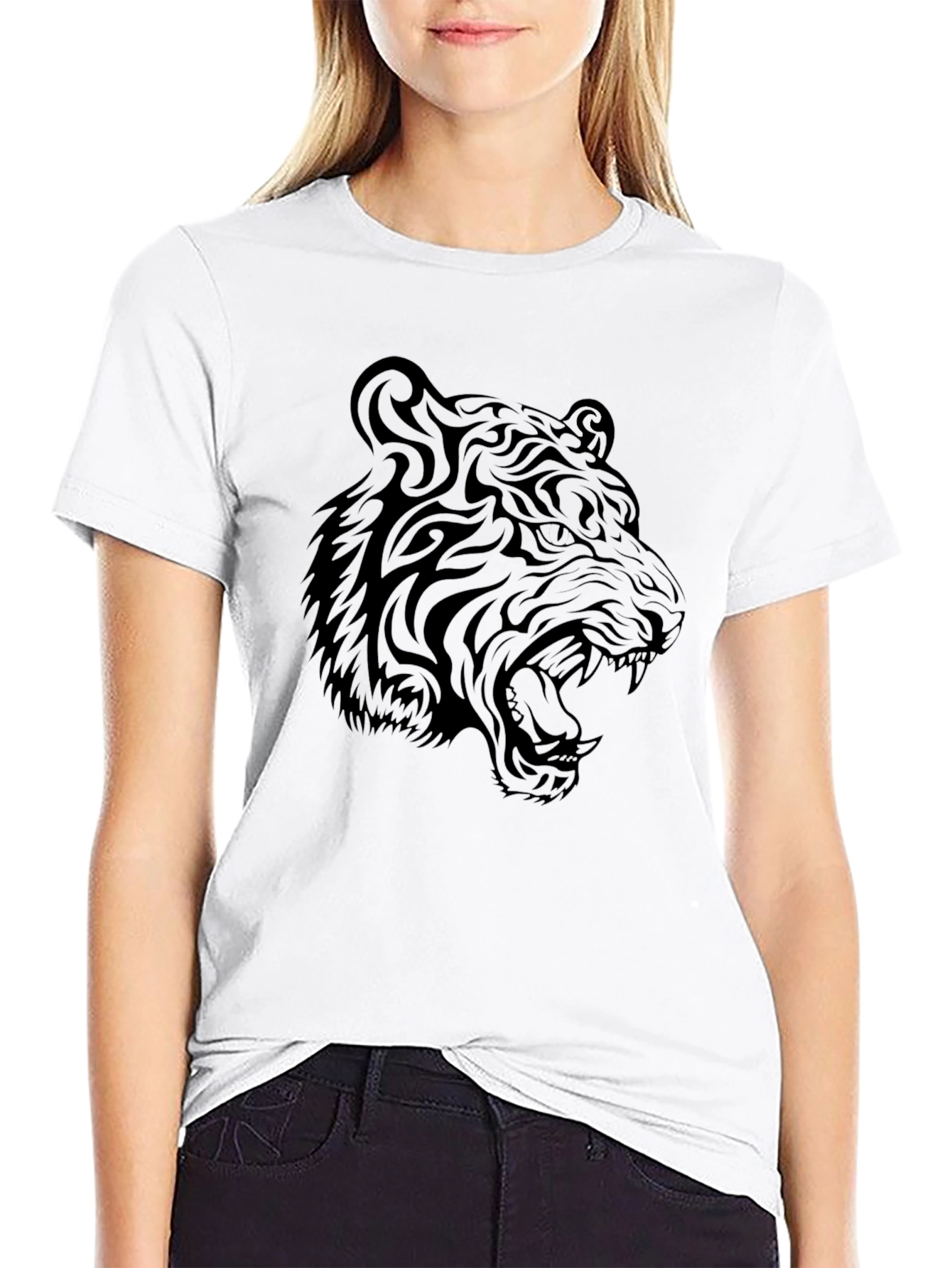 Tiger Graphic Black T-Shirt