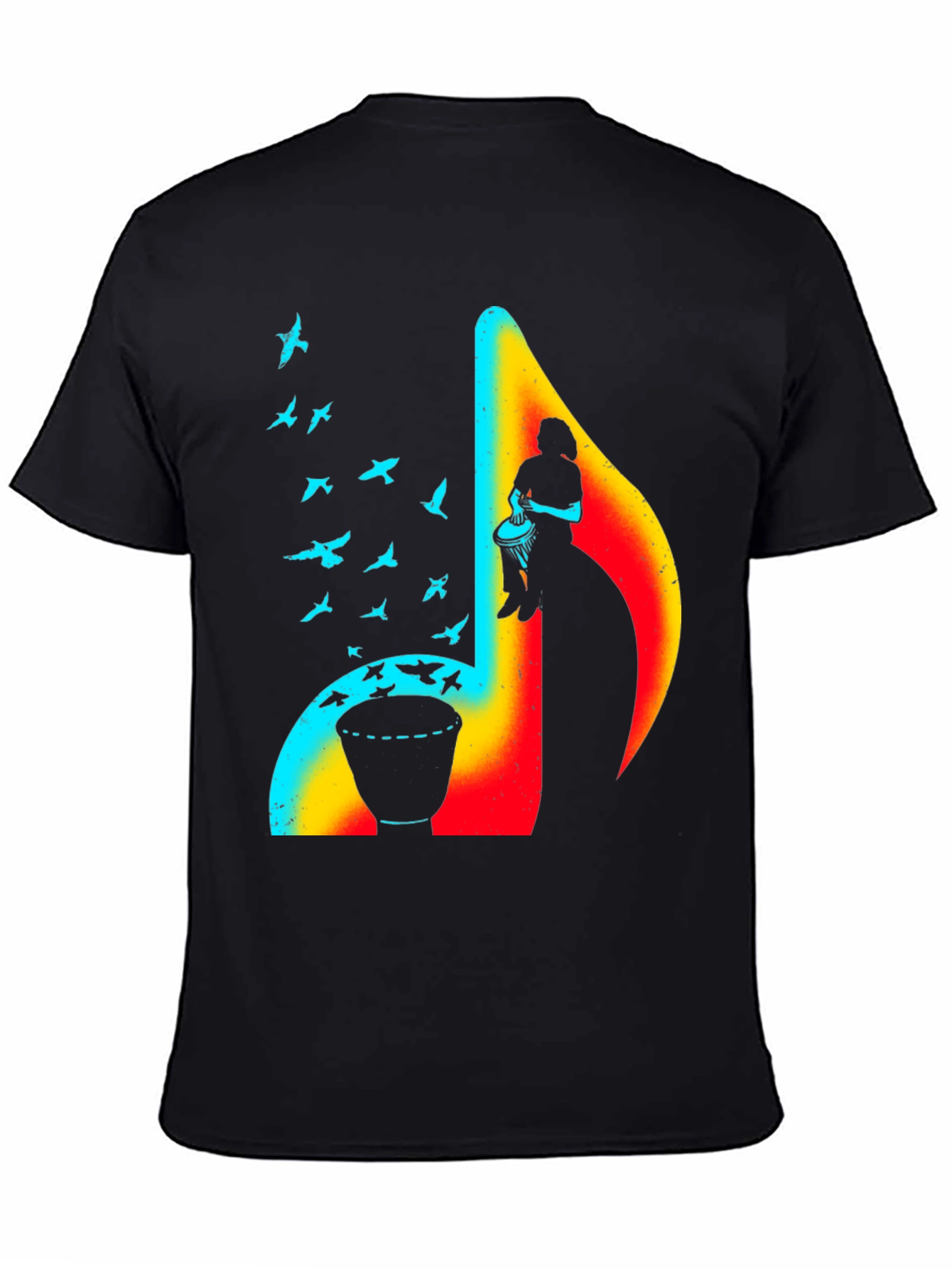 Musical Note Drum T-Shirt - Unique Design