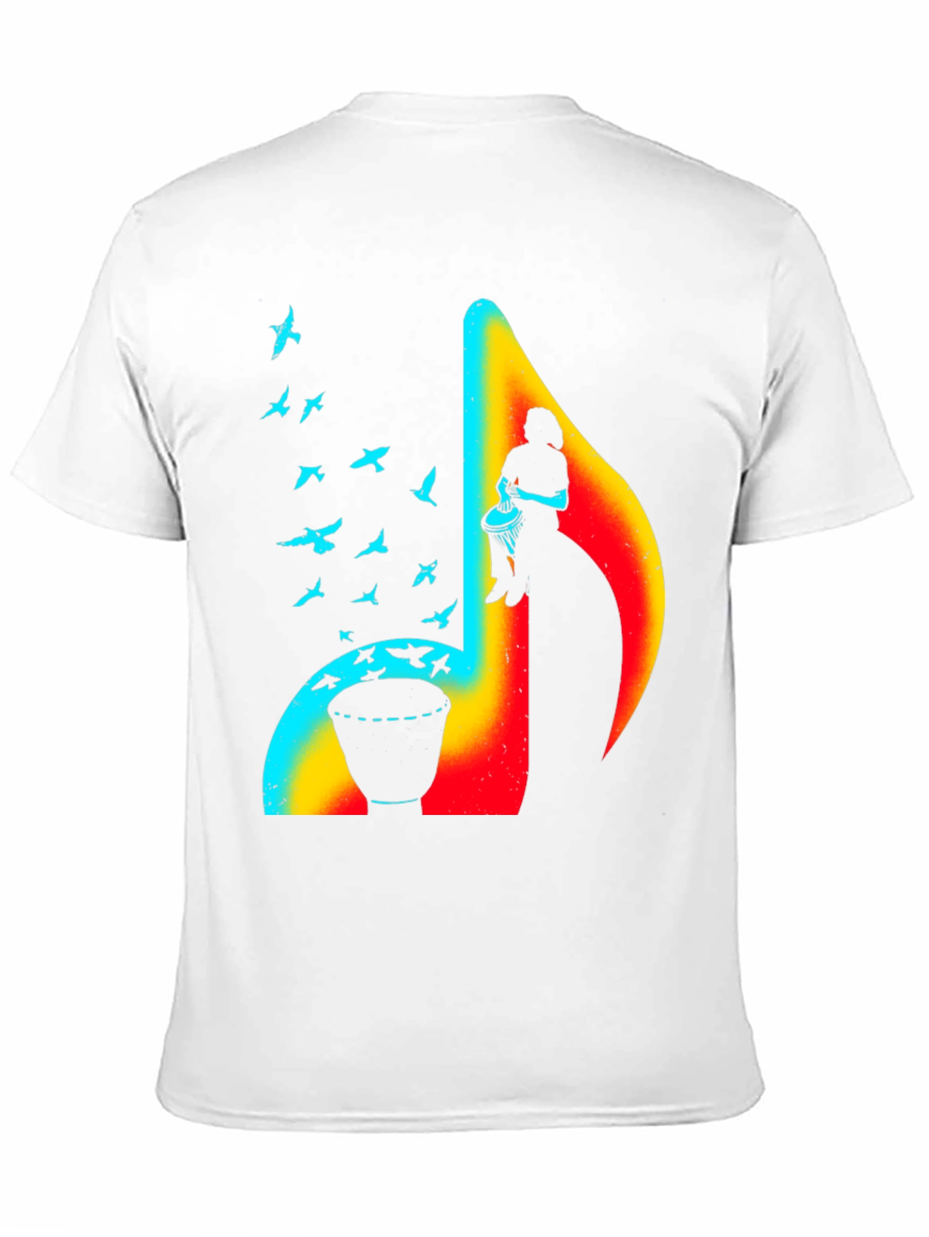 Musical Note Drum T-Shirt - Unique Design