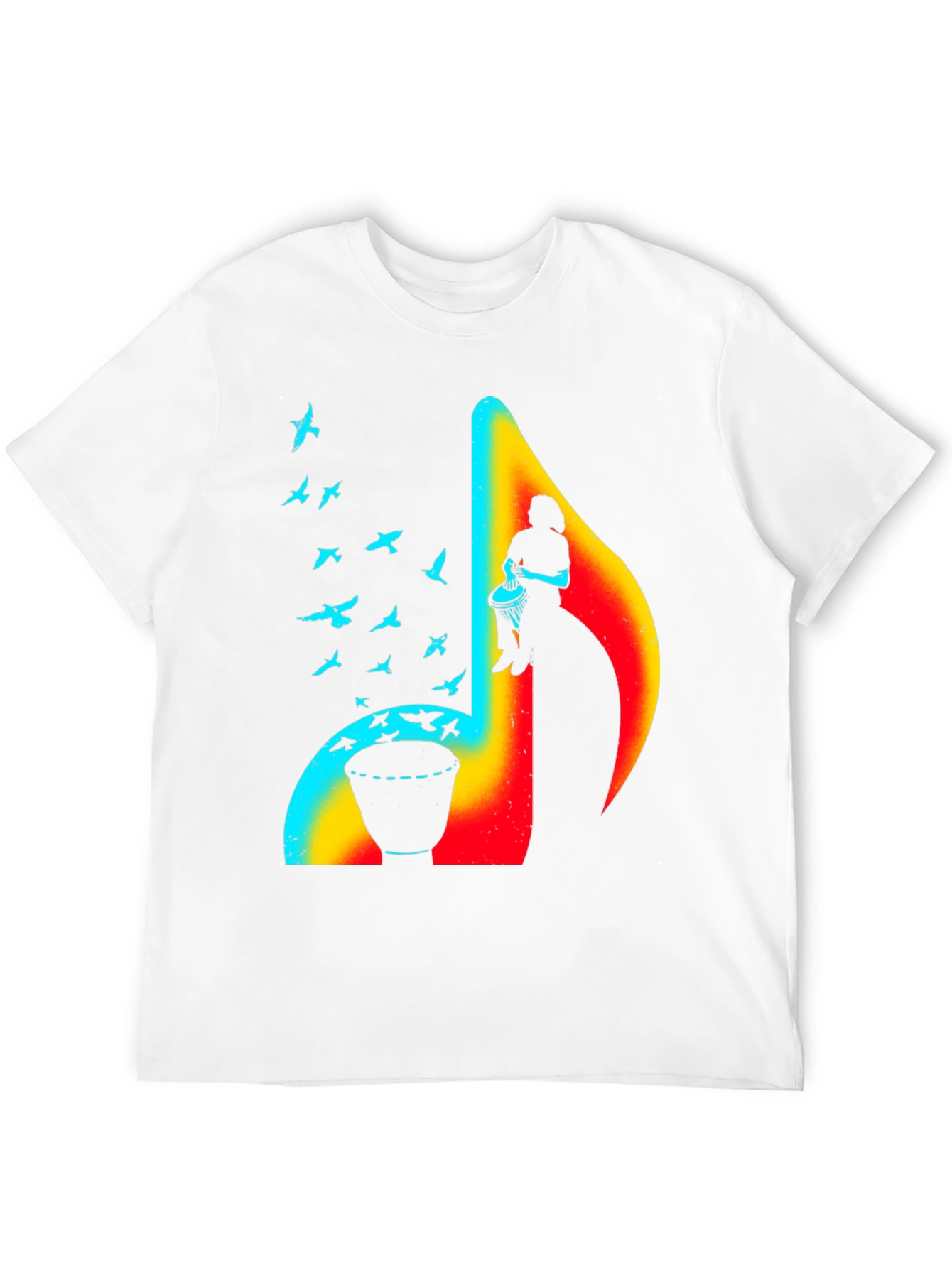 Musical Note Drum T-Shirt - Unique Design