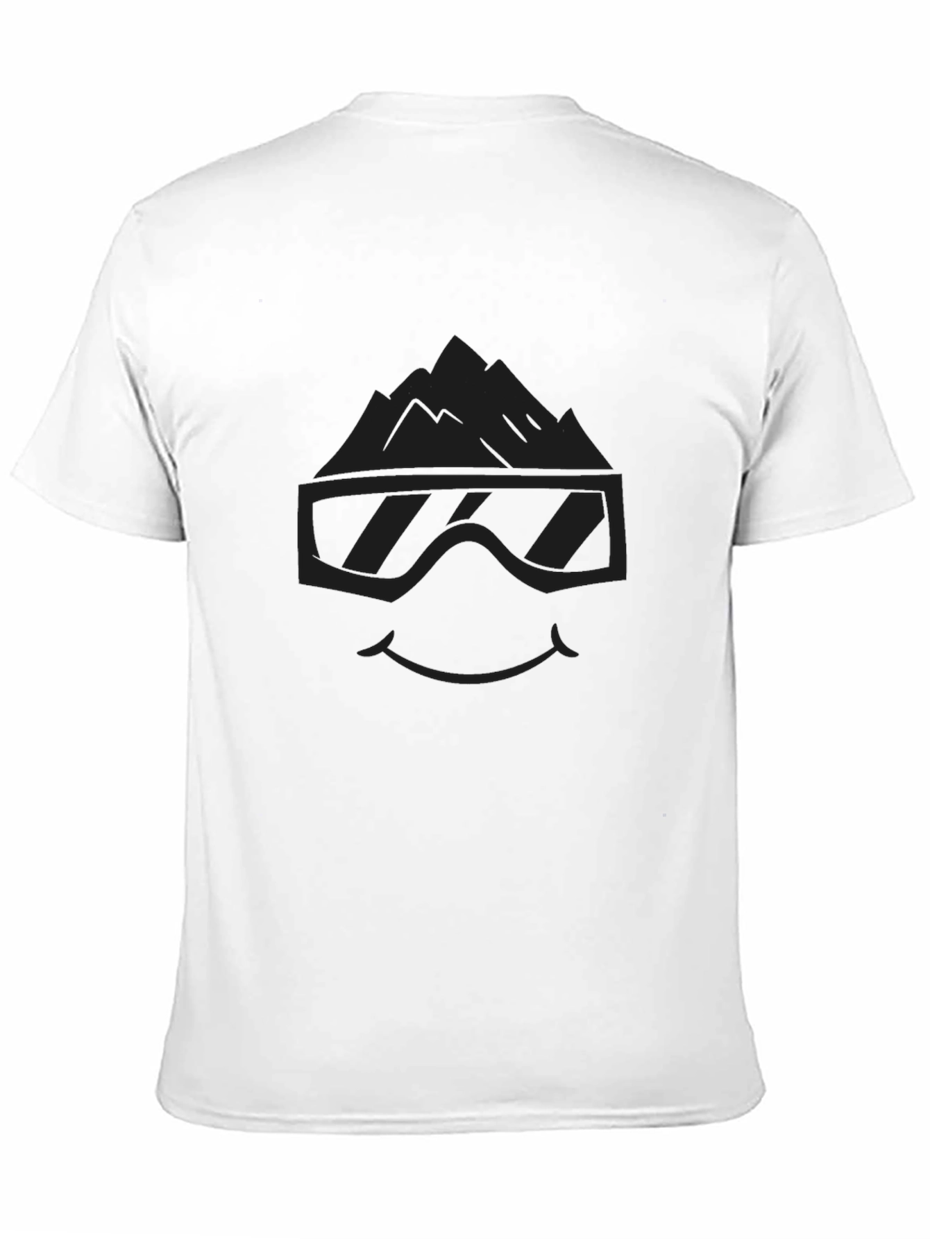 Mountain Goggles Graphic Tee - Cool Black T-Shirt