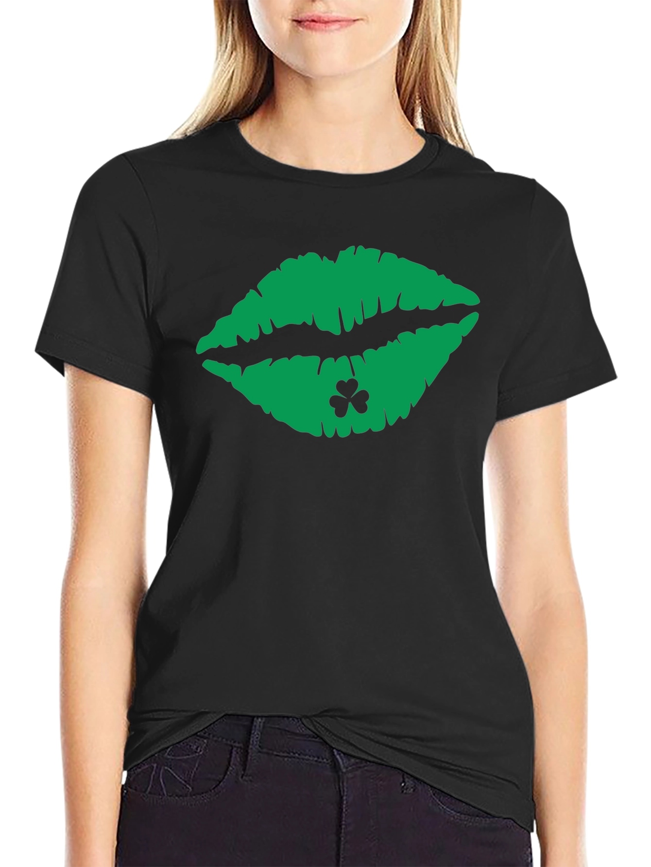 Lucky Lips St. Patricks Day Graphic Tee