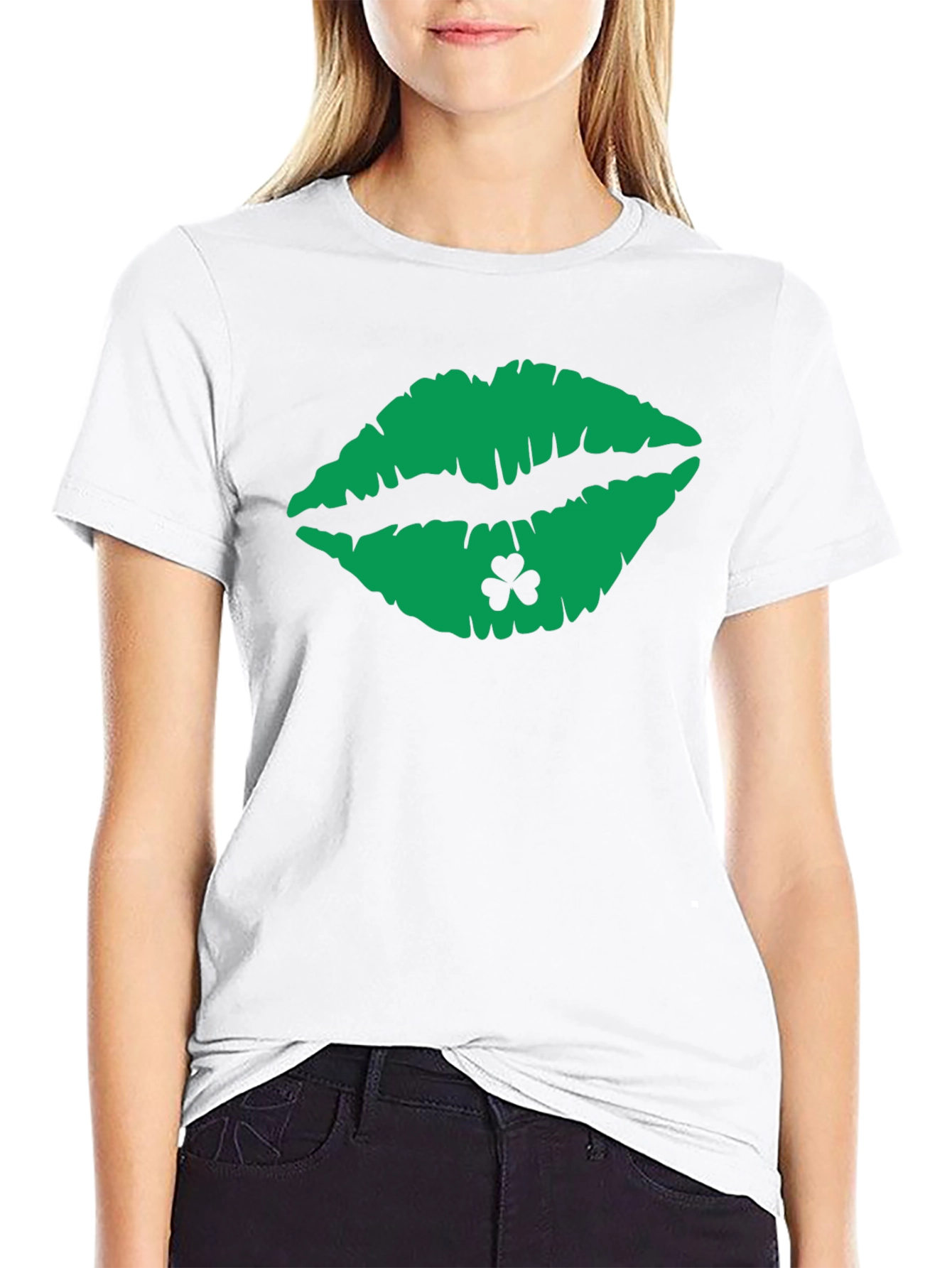Lucky Lips St. Patricks Day Graphic Tee