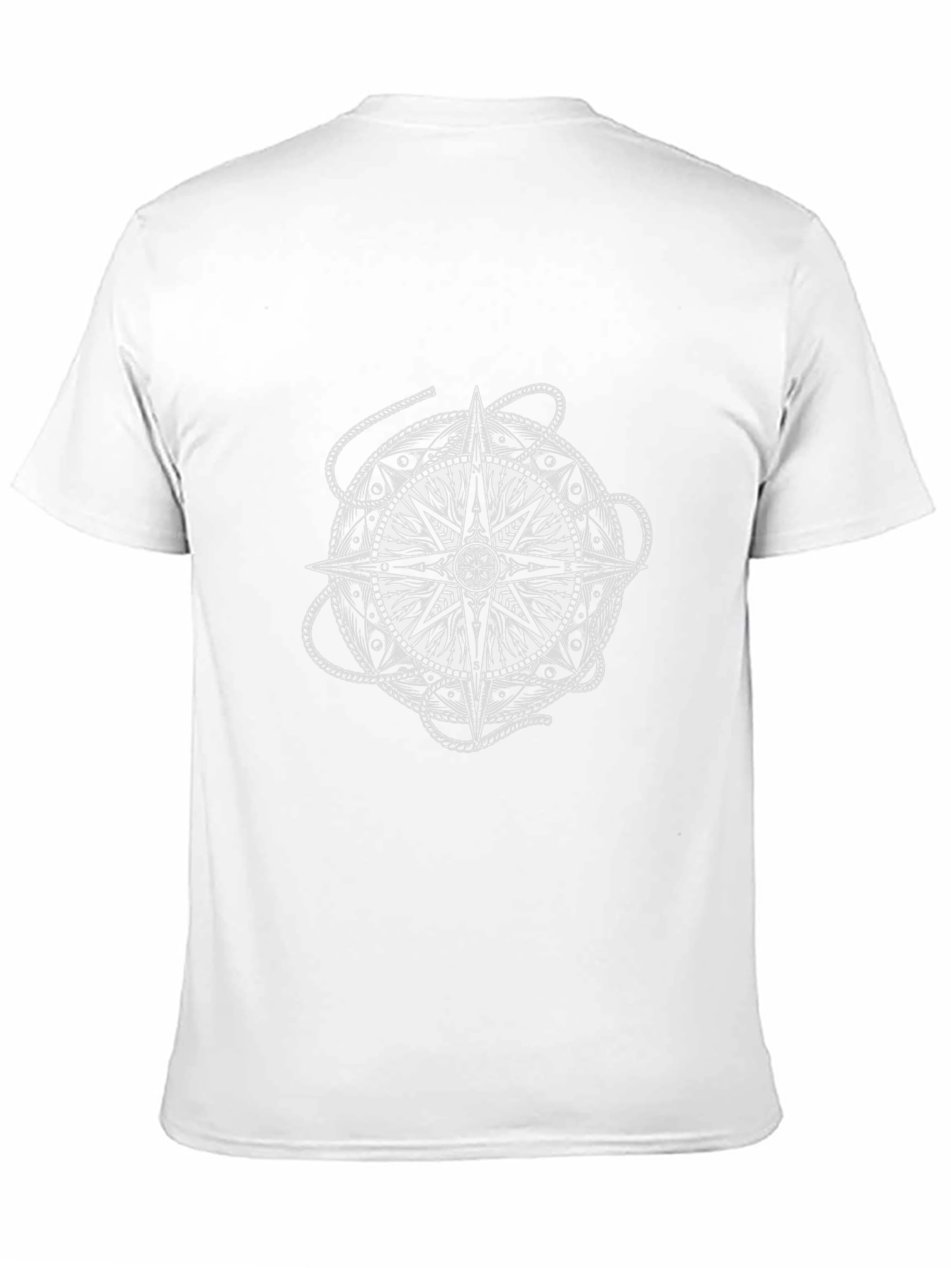 Compass Graphic Tee - Black Cotton T-Shirt