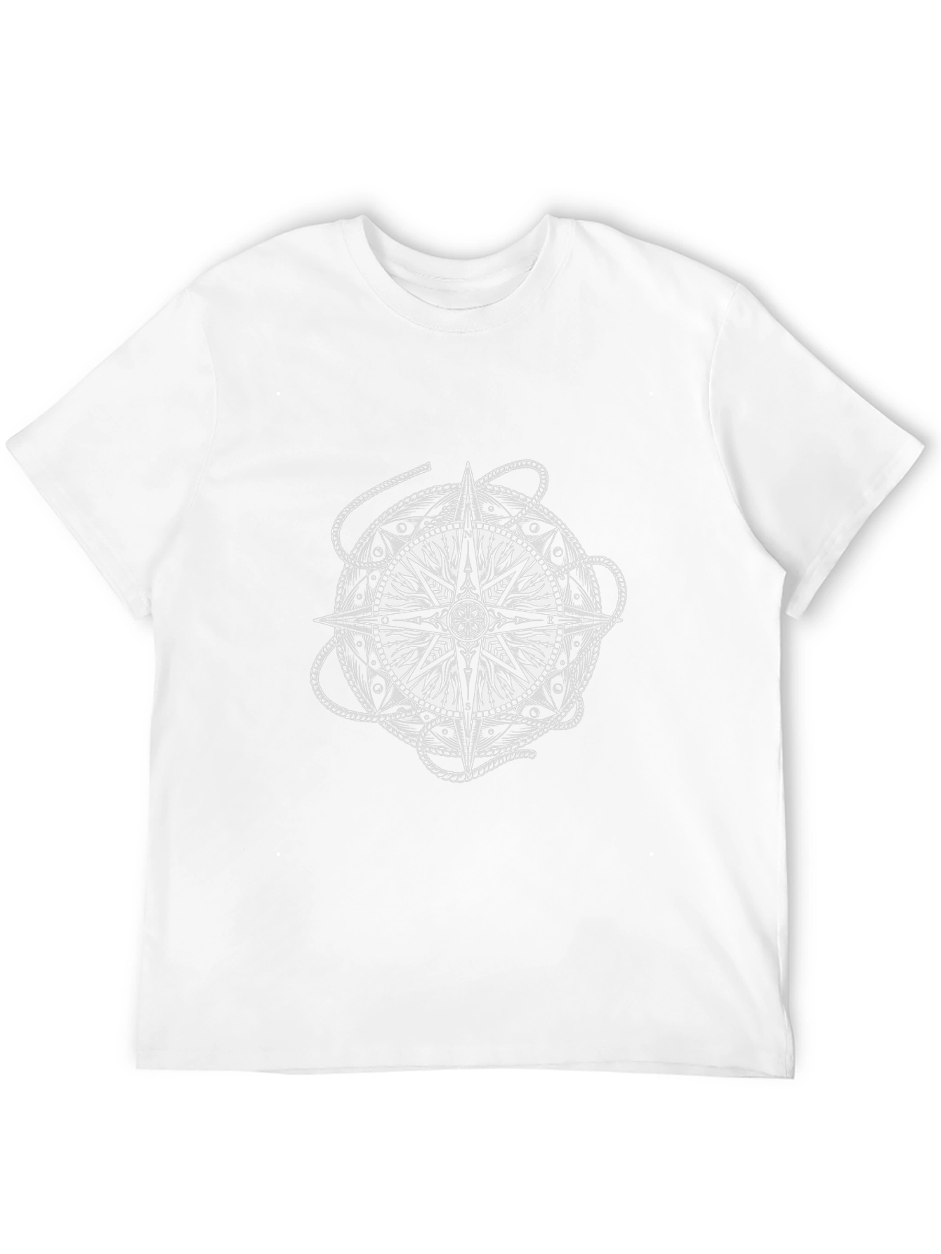 Compass Graphic Tee - Black Cotton T-Shirt