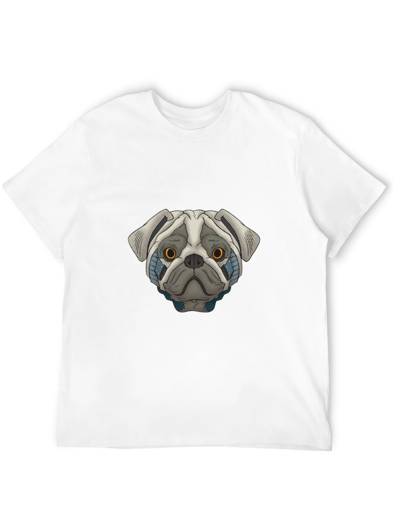Cyber Pug Graphic T-Shirt - Cool Dog Tee