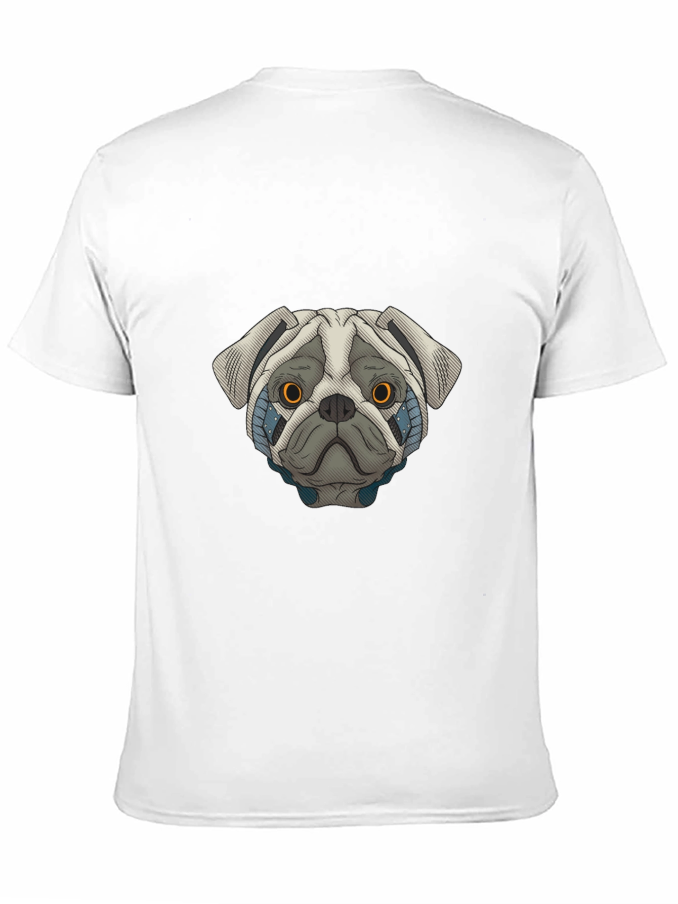 Cyber Pug Graphic T-Shirt - Cool Dog Tee