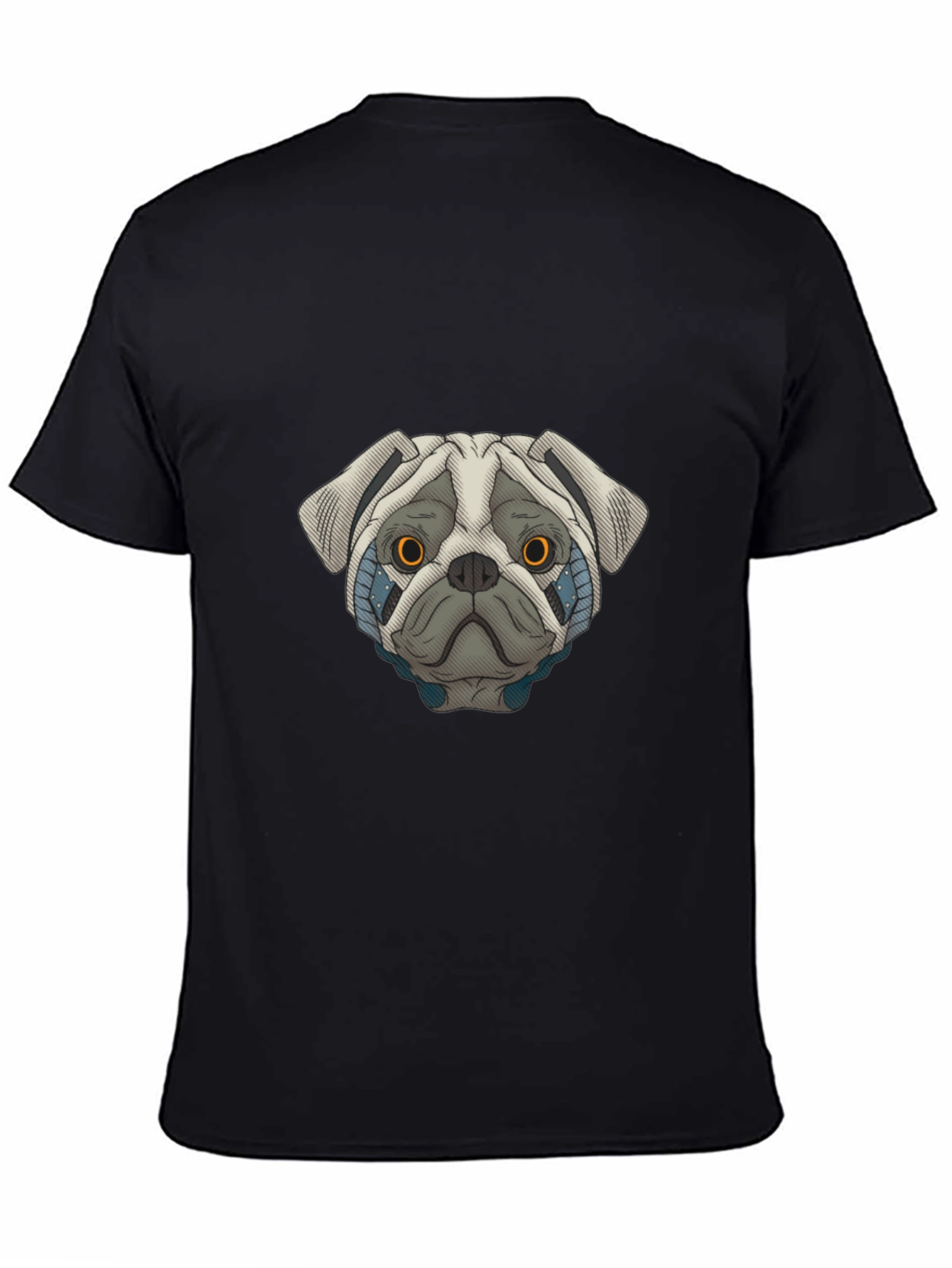 Cyber Pug Graphic T-Shirt - Cool Dog Tee