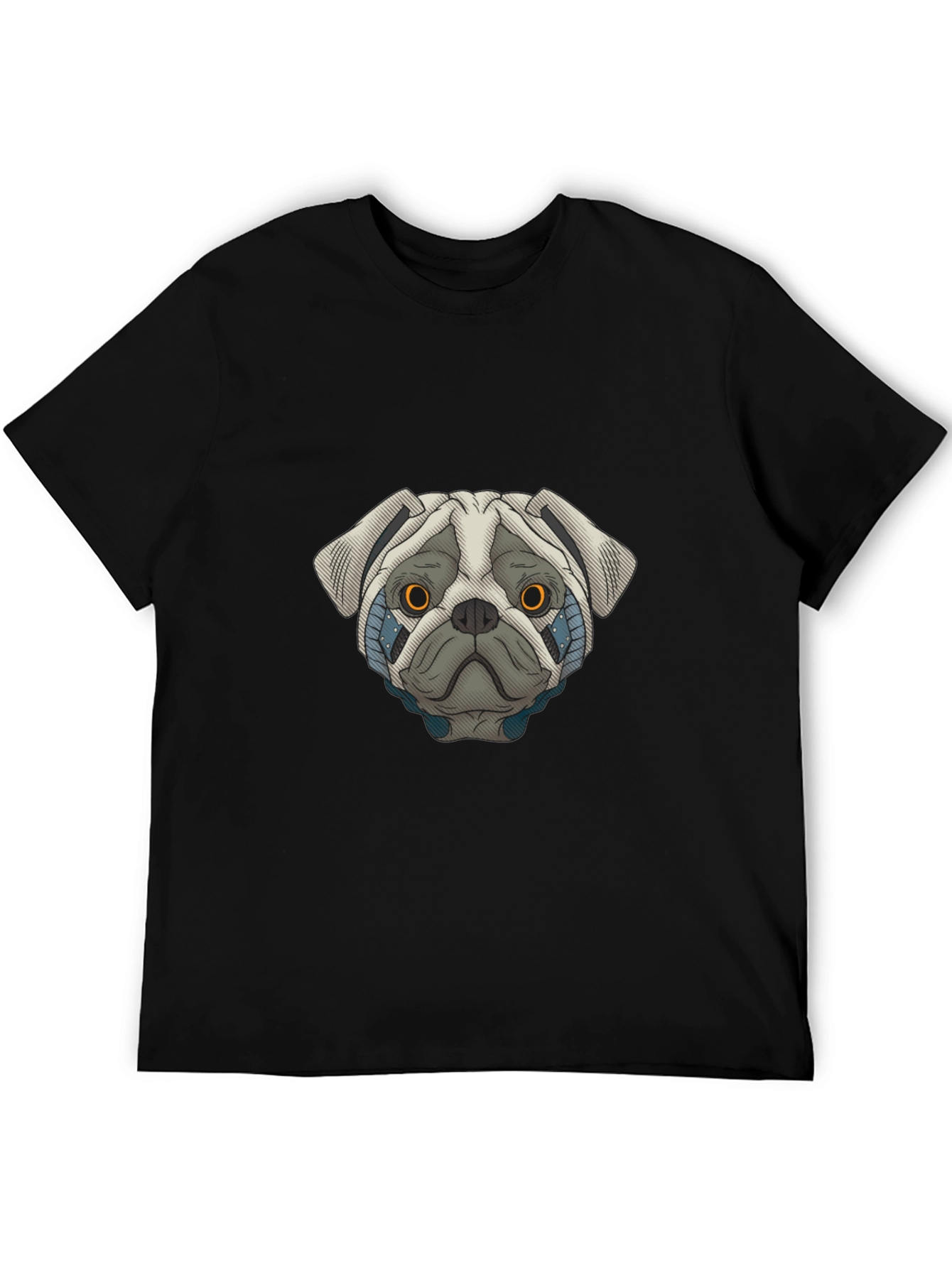 Cyber Pug Graphic T-Shirt - Cool Dog Tee