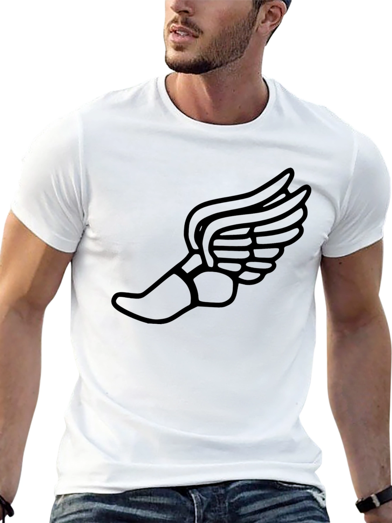 Winged Foot T-Shirt - Track & Field Design