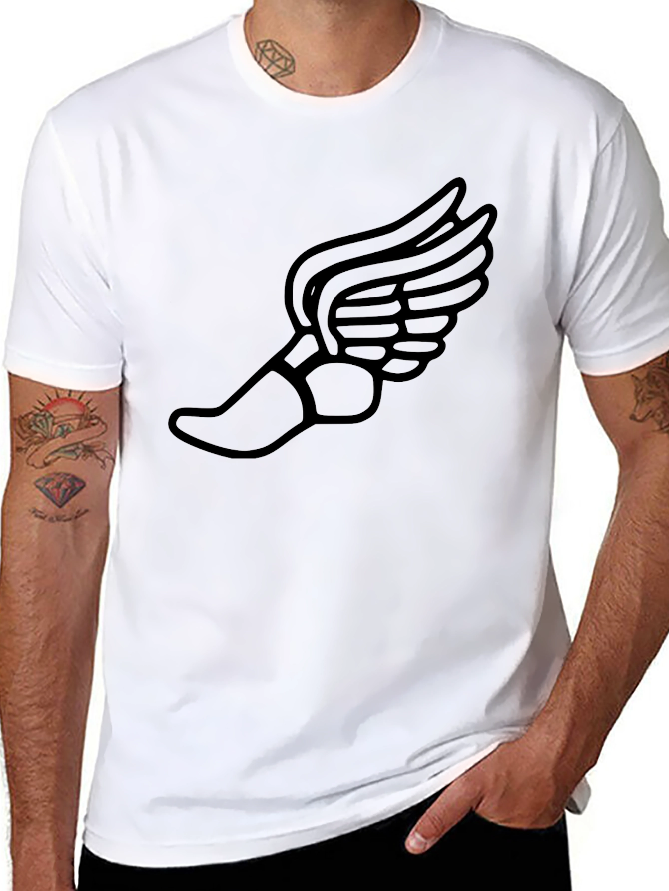 Winged Foot T-Shirt - Track & Field Design