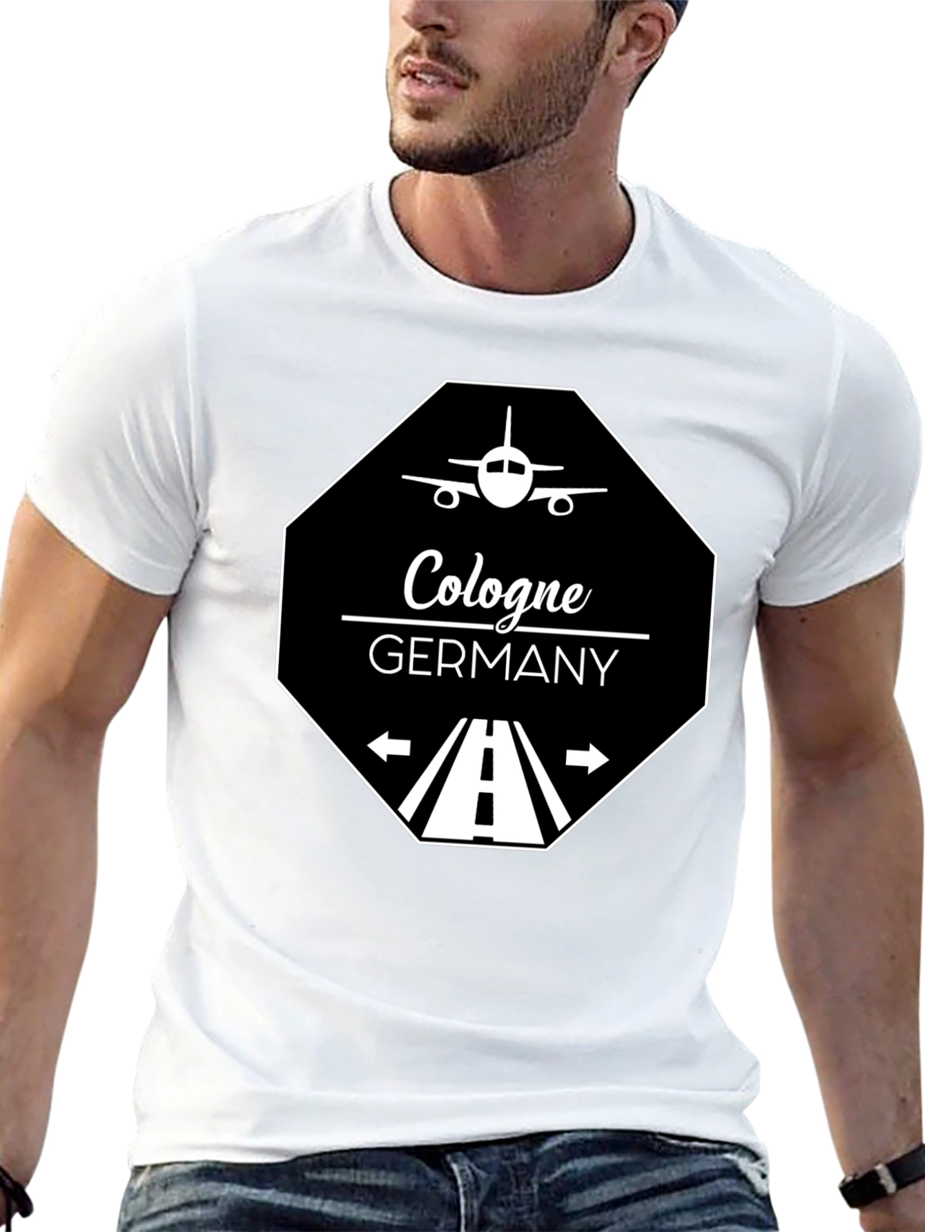 Cologne Germany T-Shirt - Aviation Runway Design