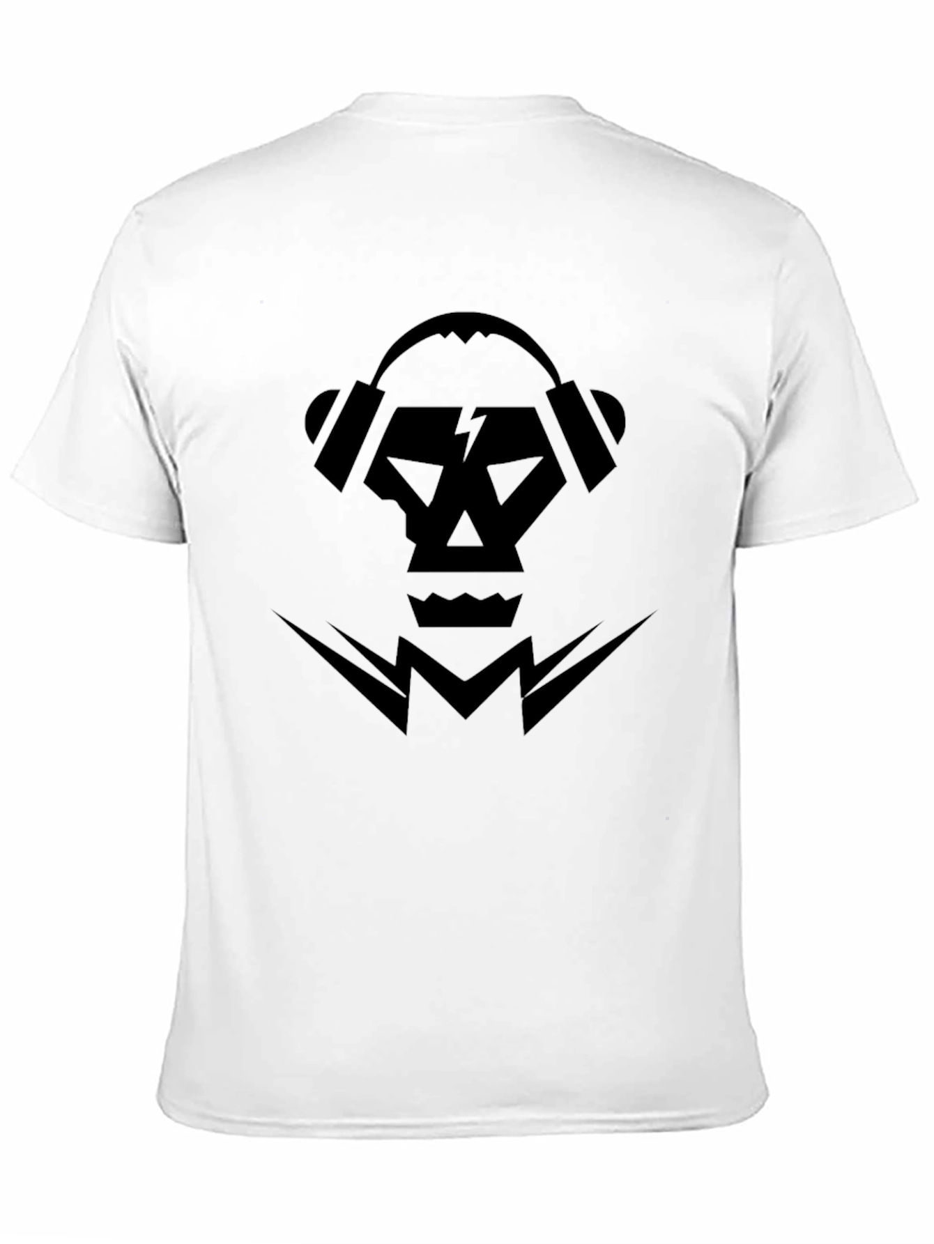 Skull DJ Headphones Graphic Tee - Mens Black T-Shirt