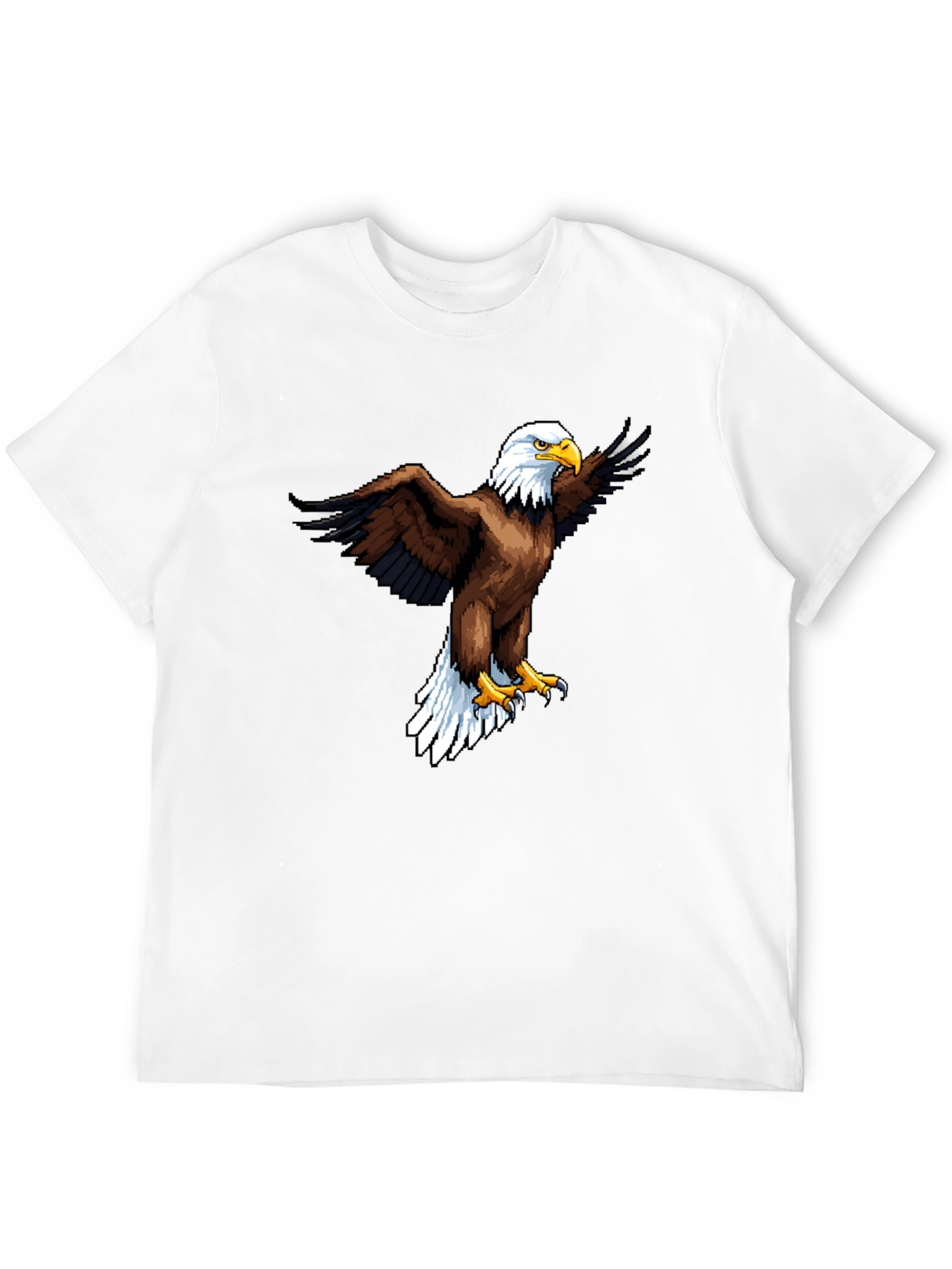 Bold Eagle Graphic Print Black T-Shirt