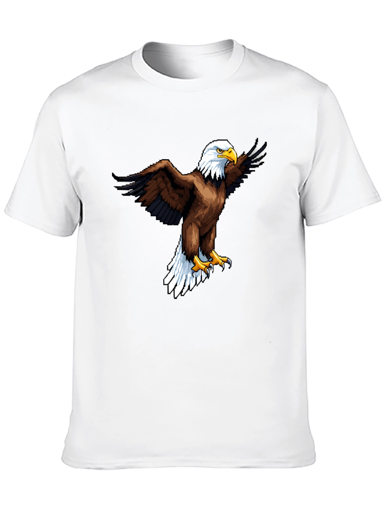 Bold Eagle Graphic Print Black T-Shirt