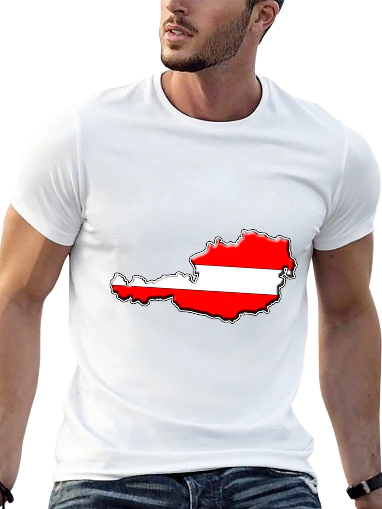 Austria Flag T-Shirt - Unique Country Pride Tee