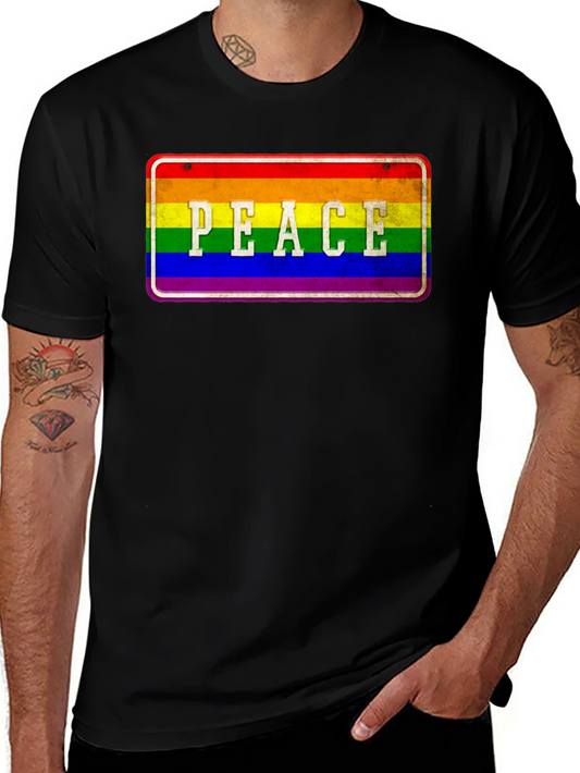 Rainbow Peace Sign T-Shirt - Pride Apparel