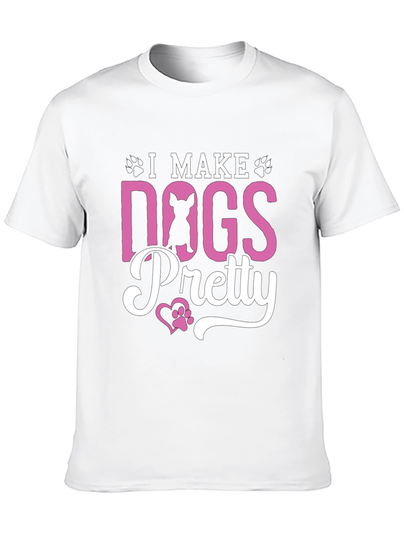 I Make Dogs Pretty Black T-Shirt