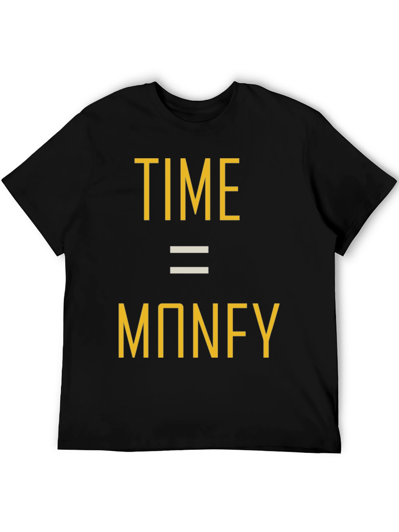 Time is Money Graphic Tee - Black Unisex T-Shirt
