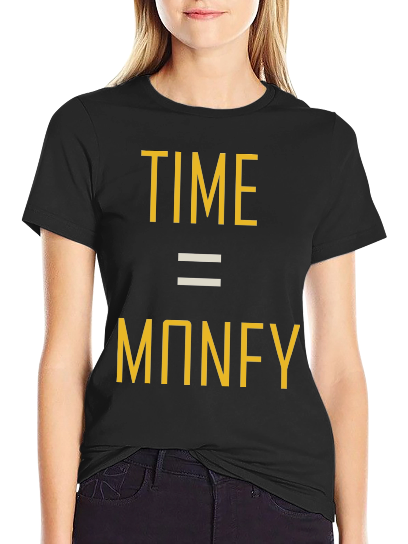 Time is Money Graphic Tee - Black Unisex T-Shirt