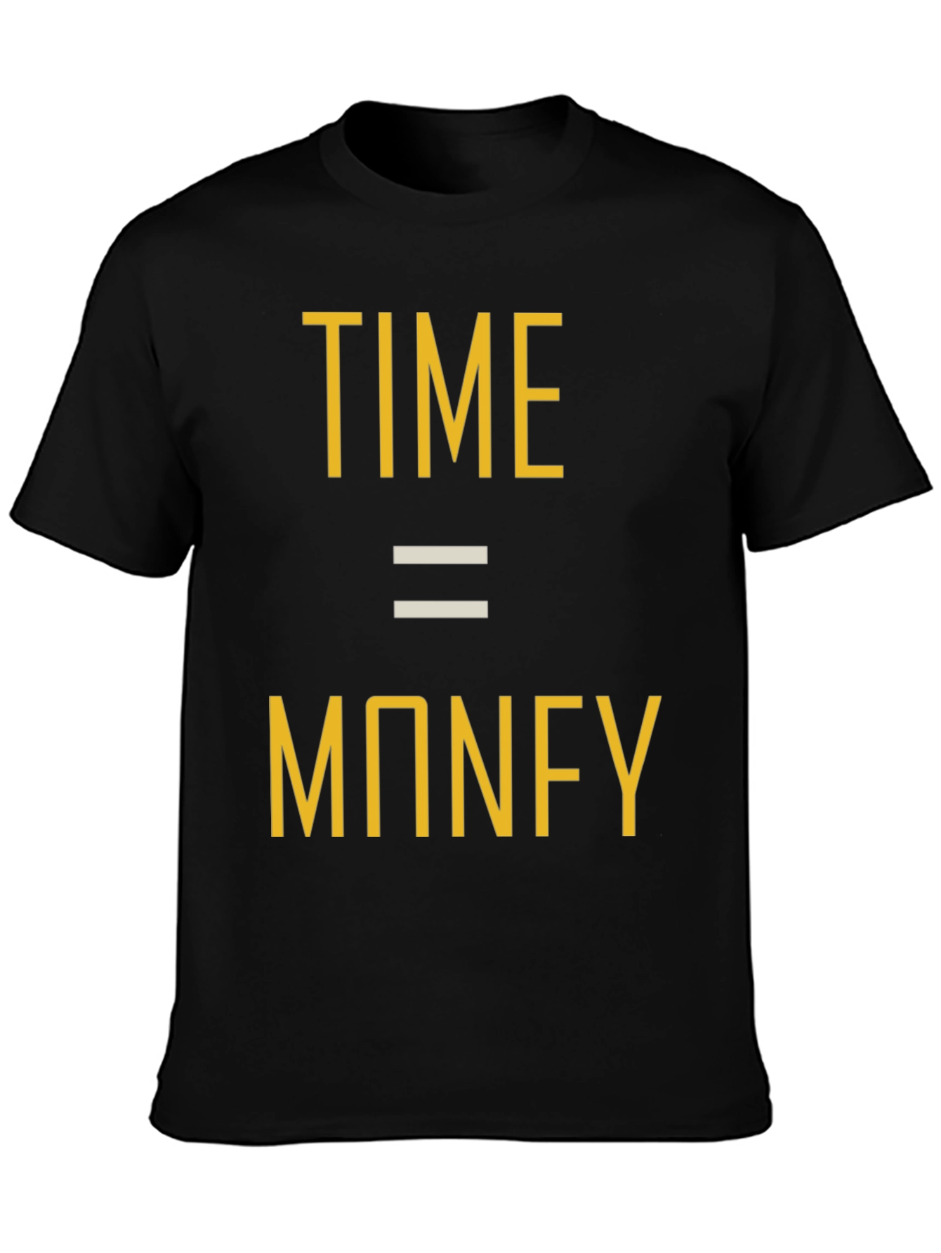 Time is Money Graphic Tee - Black Unisex T-Shirt
