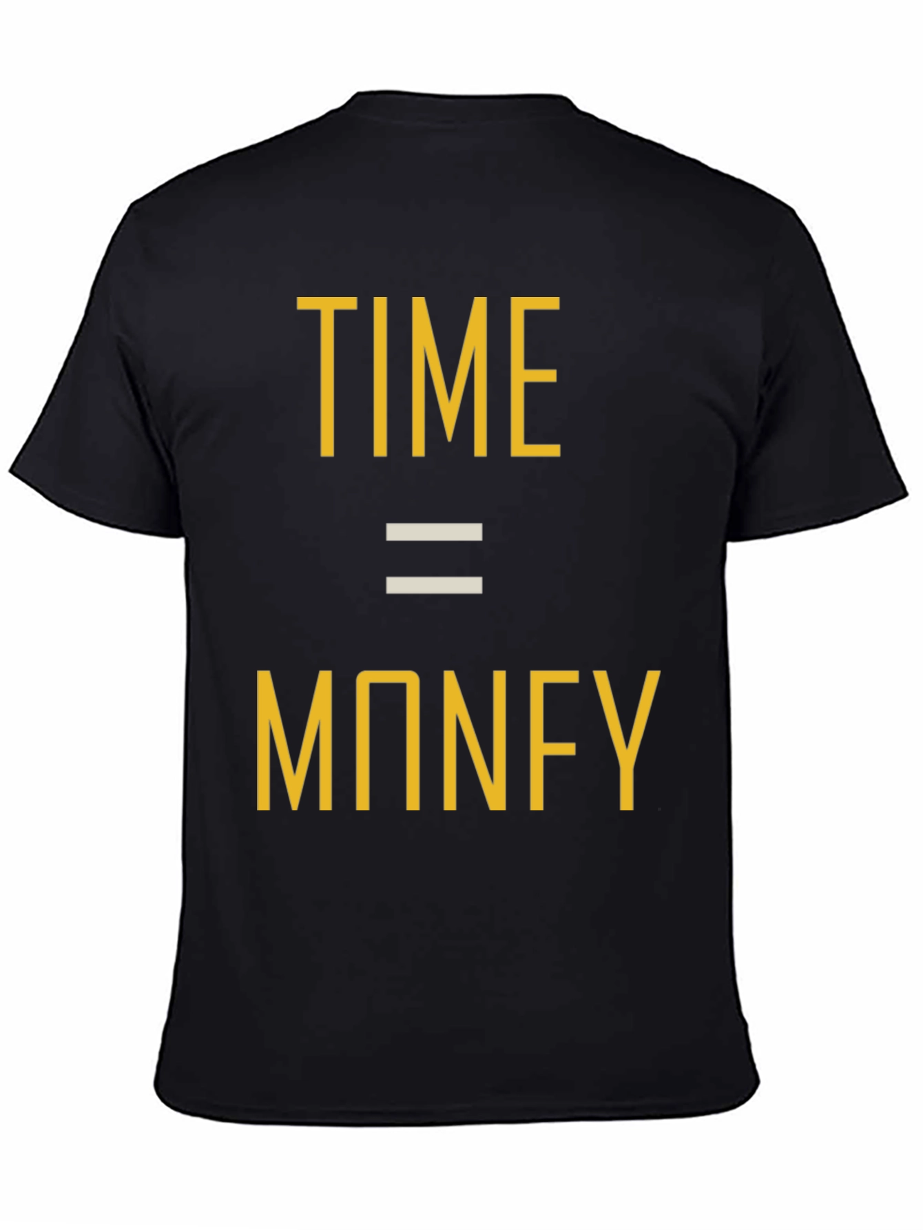 Time is Money Graphic Tee - Black Unisex T-Shirt